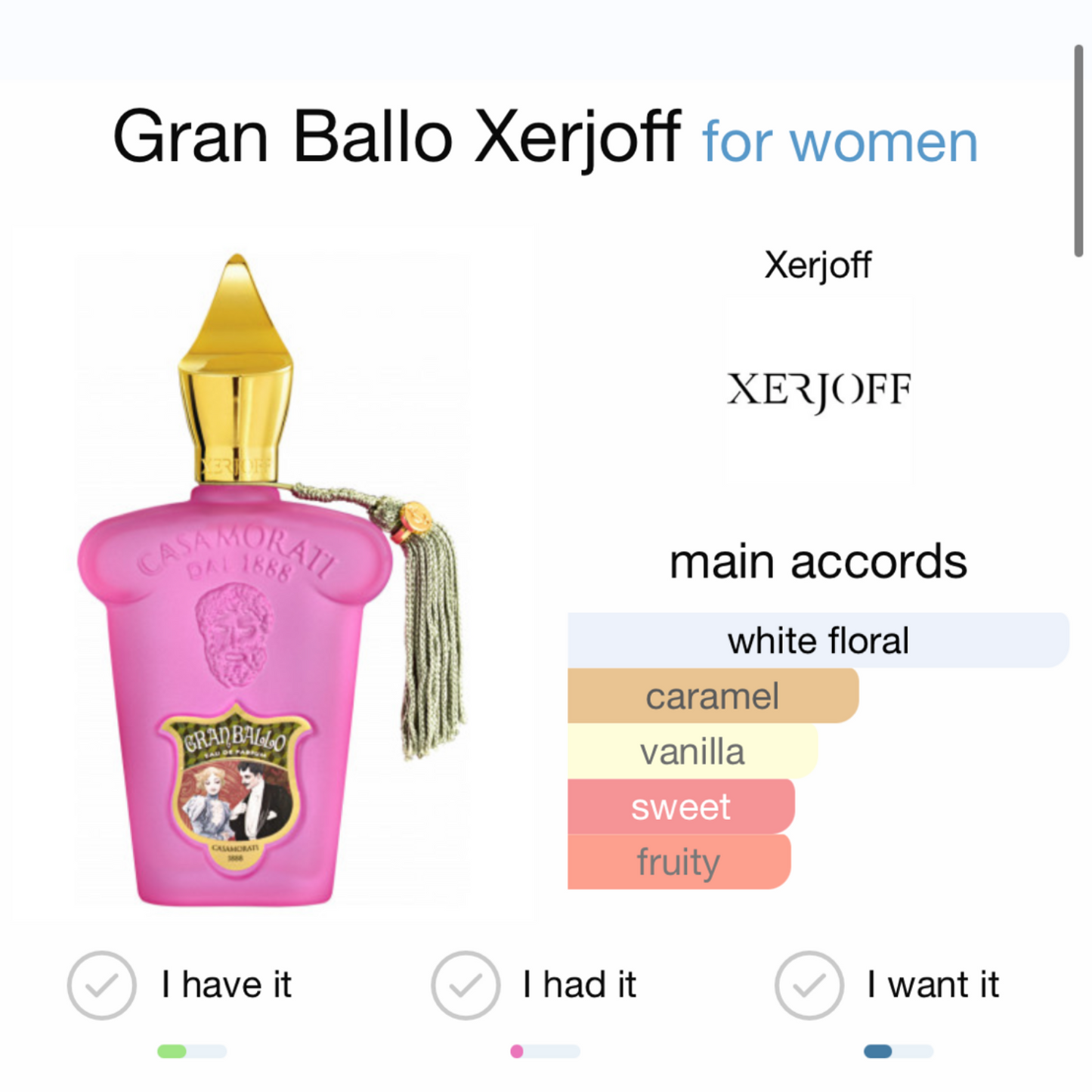 Xerjoff Casamorati 1888 Gran Ballo Eau De Parfum