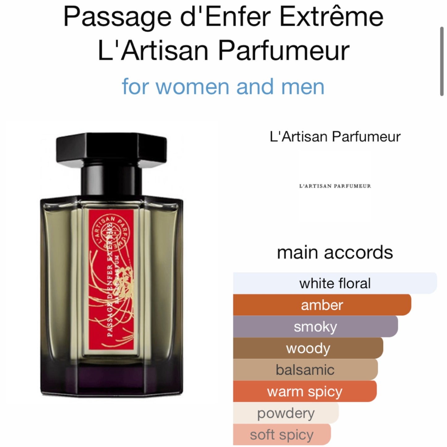 Passage d'Enfer Extrême by L'Artisan Parfumeuris Eau de Parfum