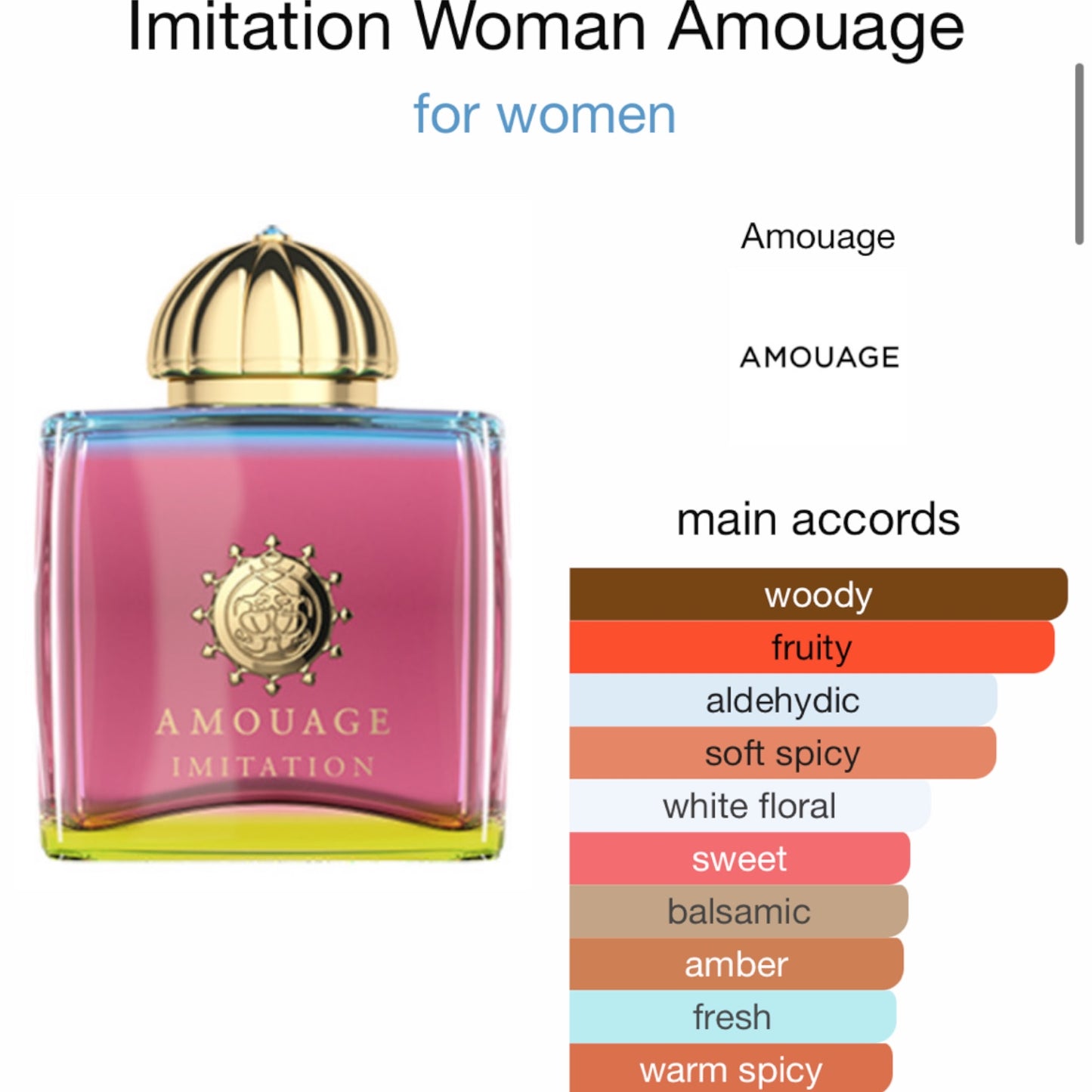 Imitation Woman Amouage Eau de Parfum