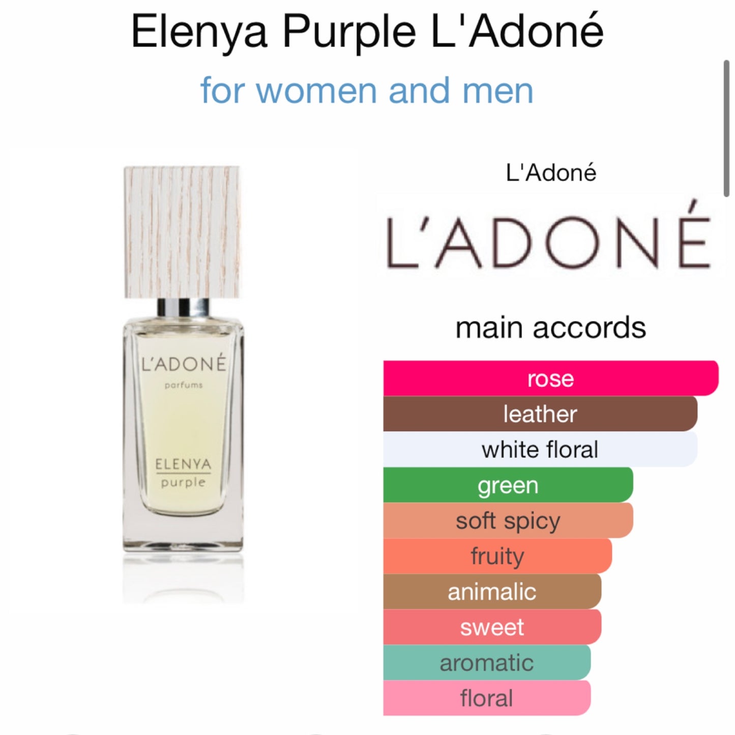Elenya Purple by L'Adoné Extrait de Parfum