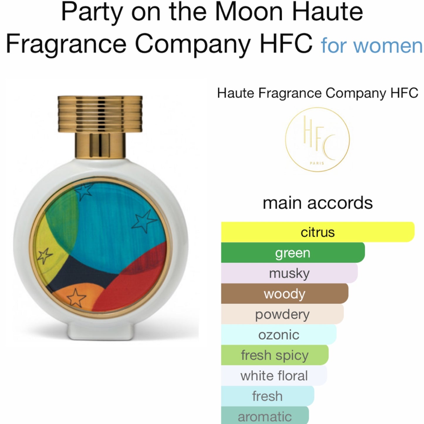 Party on the Moon by Haute Fragrance Company HFC Eau de parfum