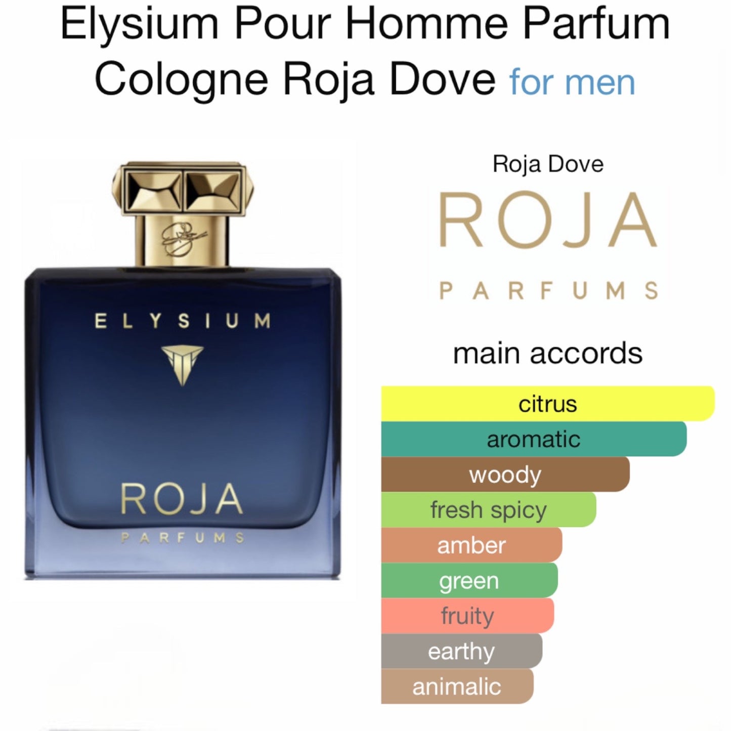 Elysium Pour Homme Parfum Cologne by Roja Dove
