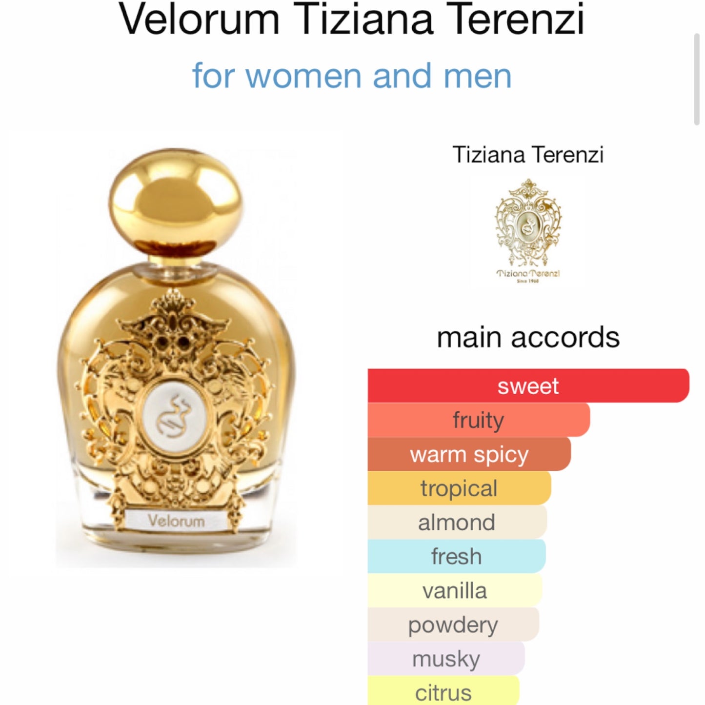 Velorum by Tiziana Terenzi Extrait de Parfum