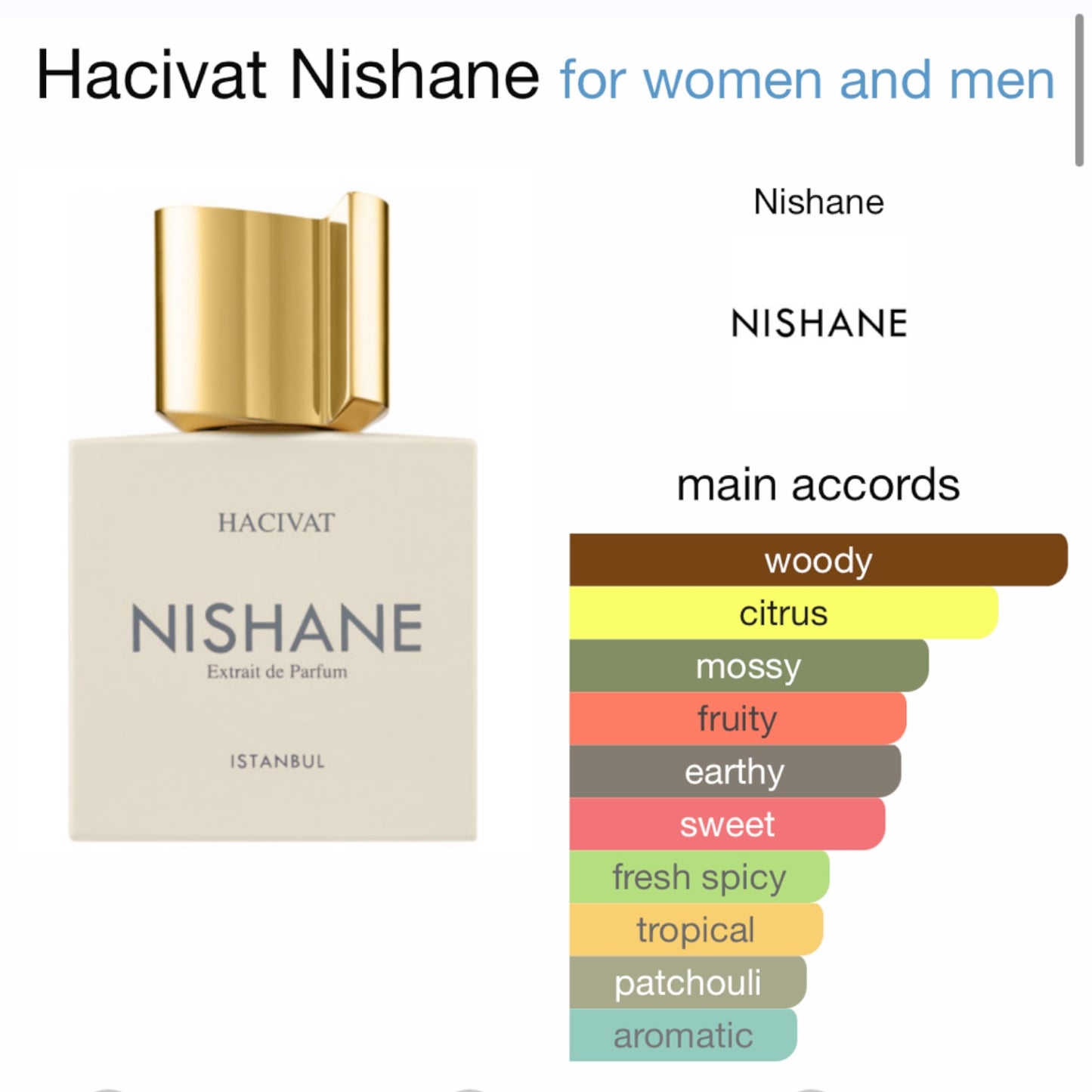 Hacivat by Nishane Extrait de Parfum