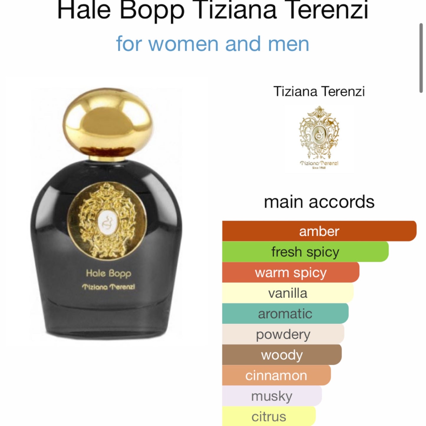 Hale Bopp by Tiziana Terenzi Extrait de Parfum