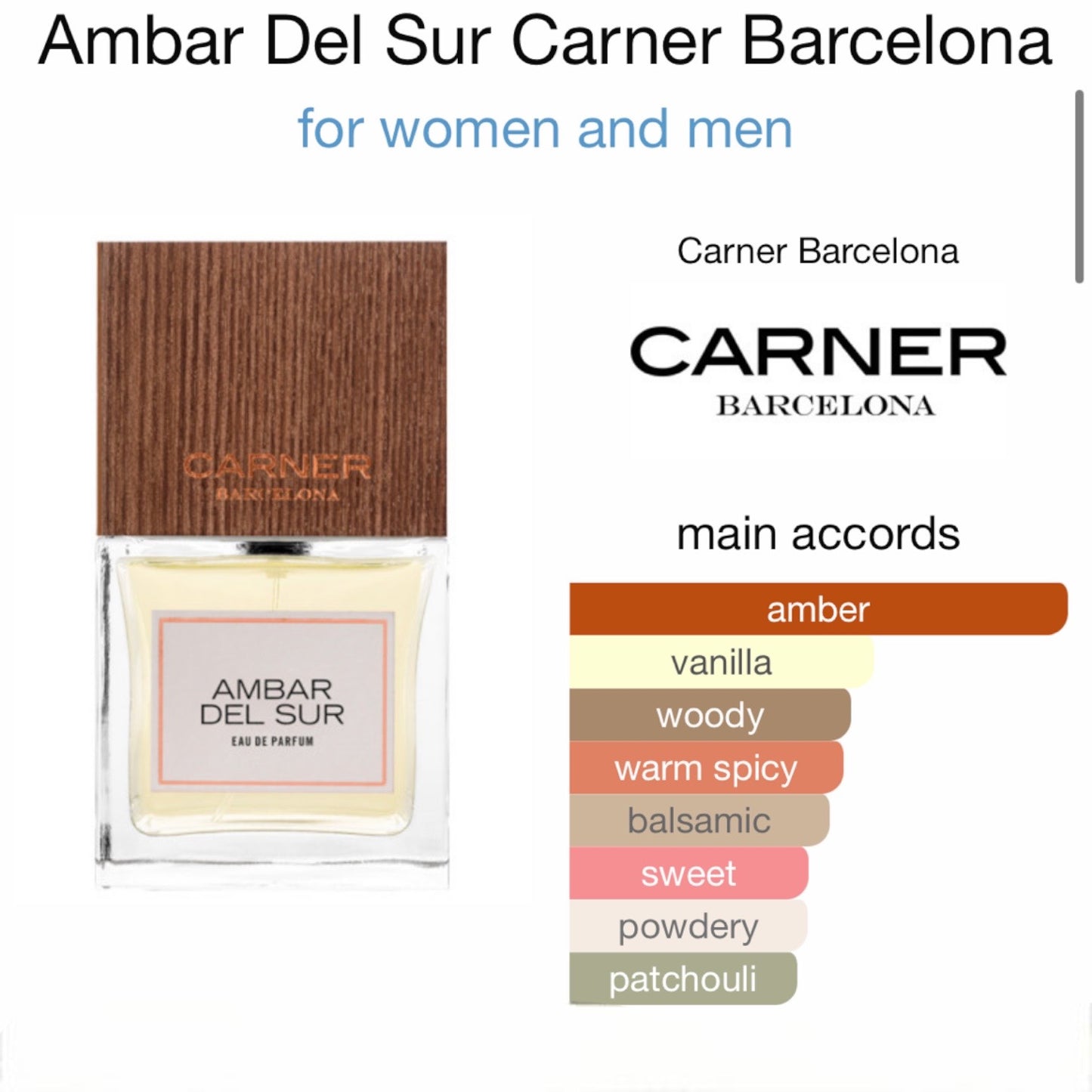 Ambar Del Sur by Carner Barcelona Eau de Parfum