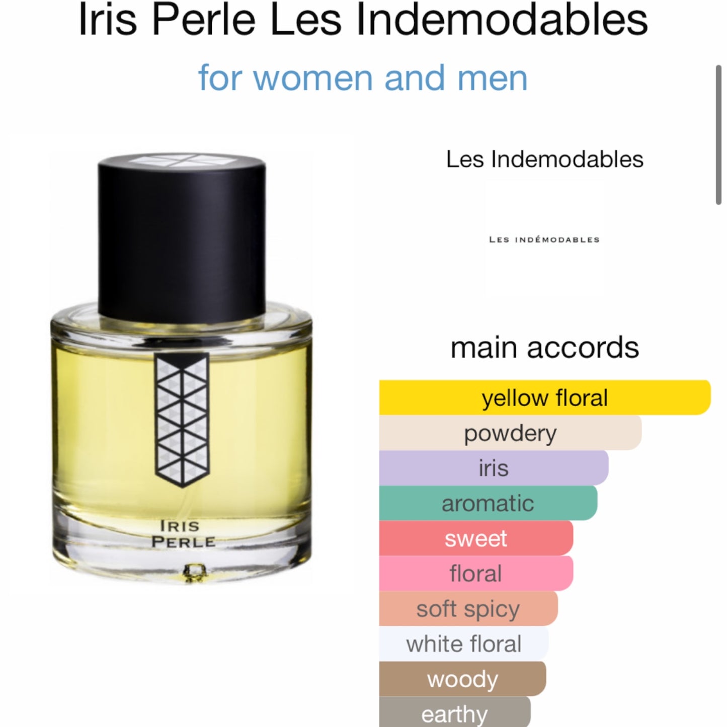 Iris Perle by Les Indemodables Eau de Parfum