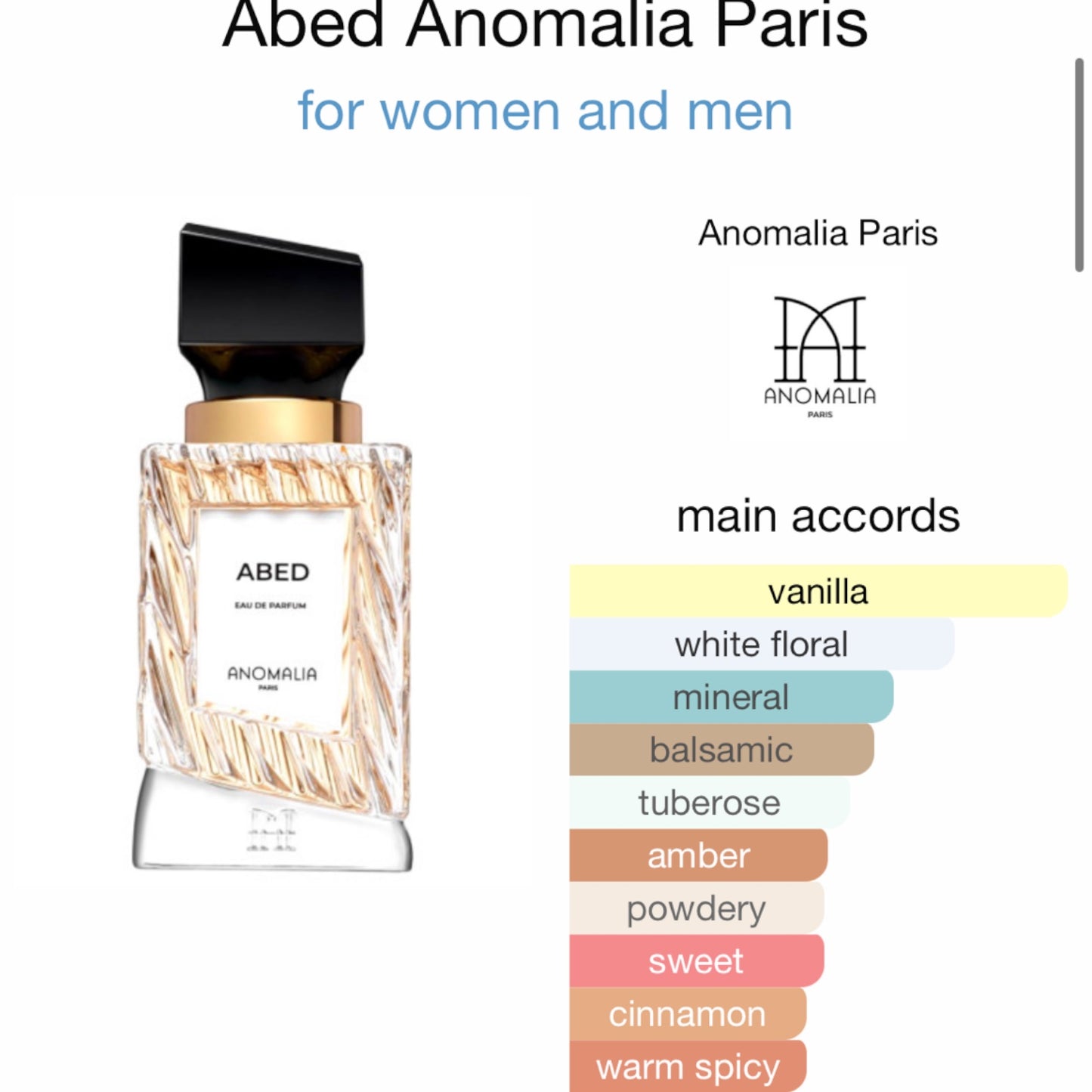 Abed by Anomalia Paris Eau de Parfum