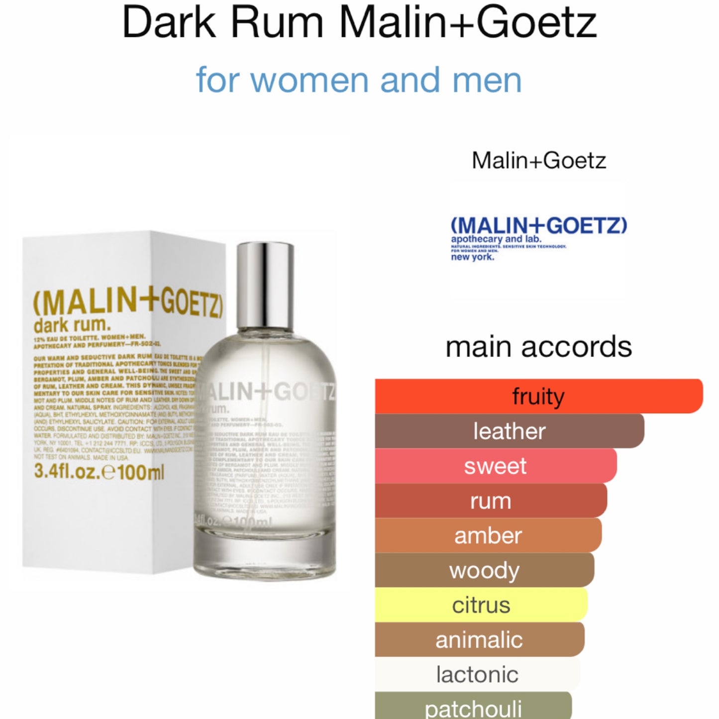 Dark Rum by Malin+Goetz Eau de Parfum