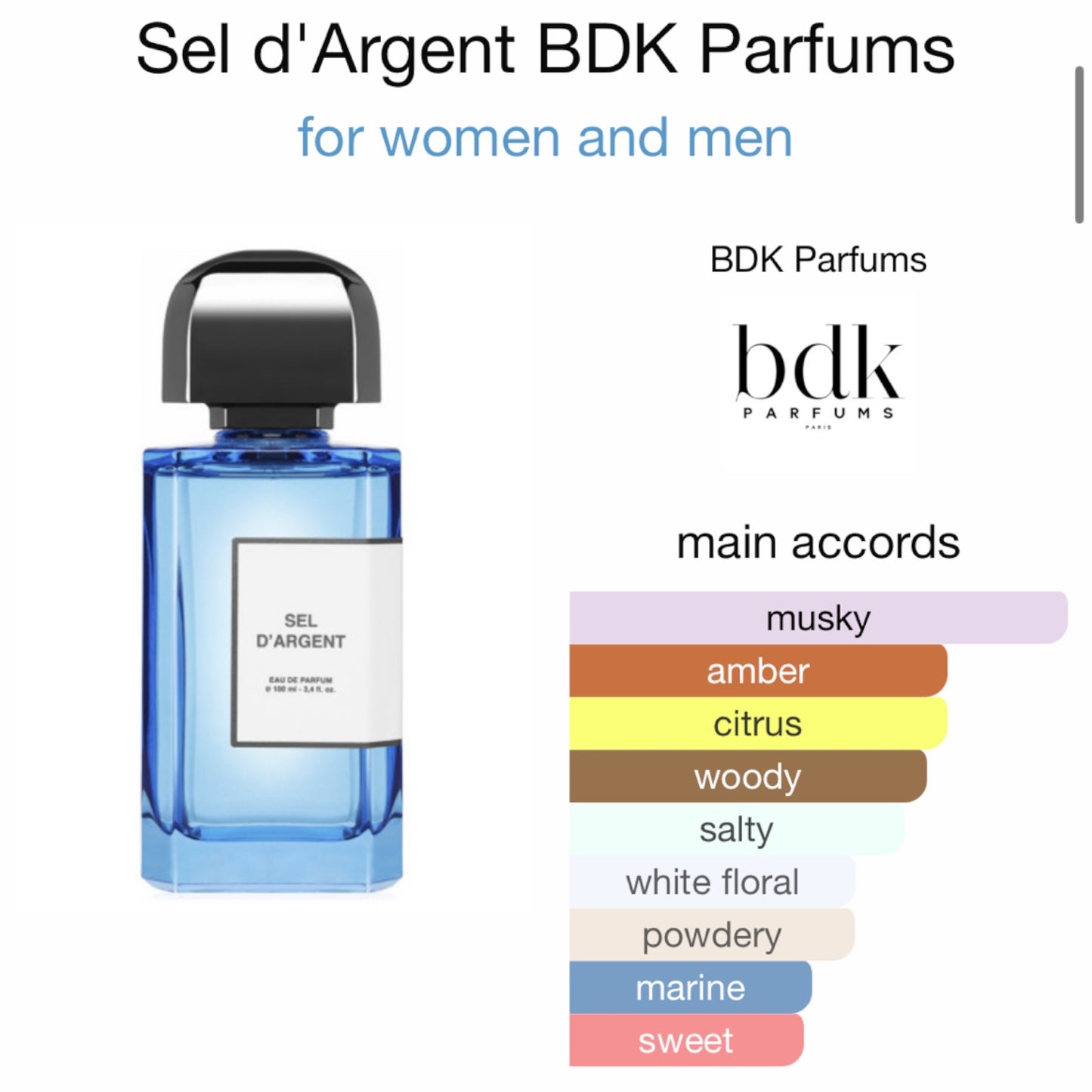Sel d'Argent by BDK Parfums Eau de Parfum