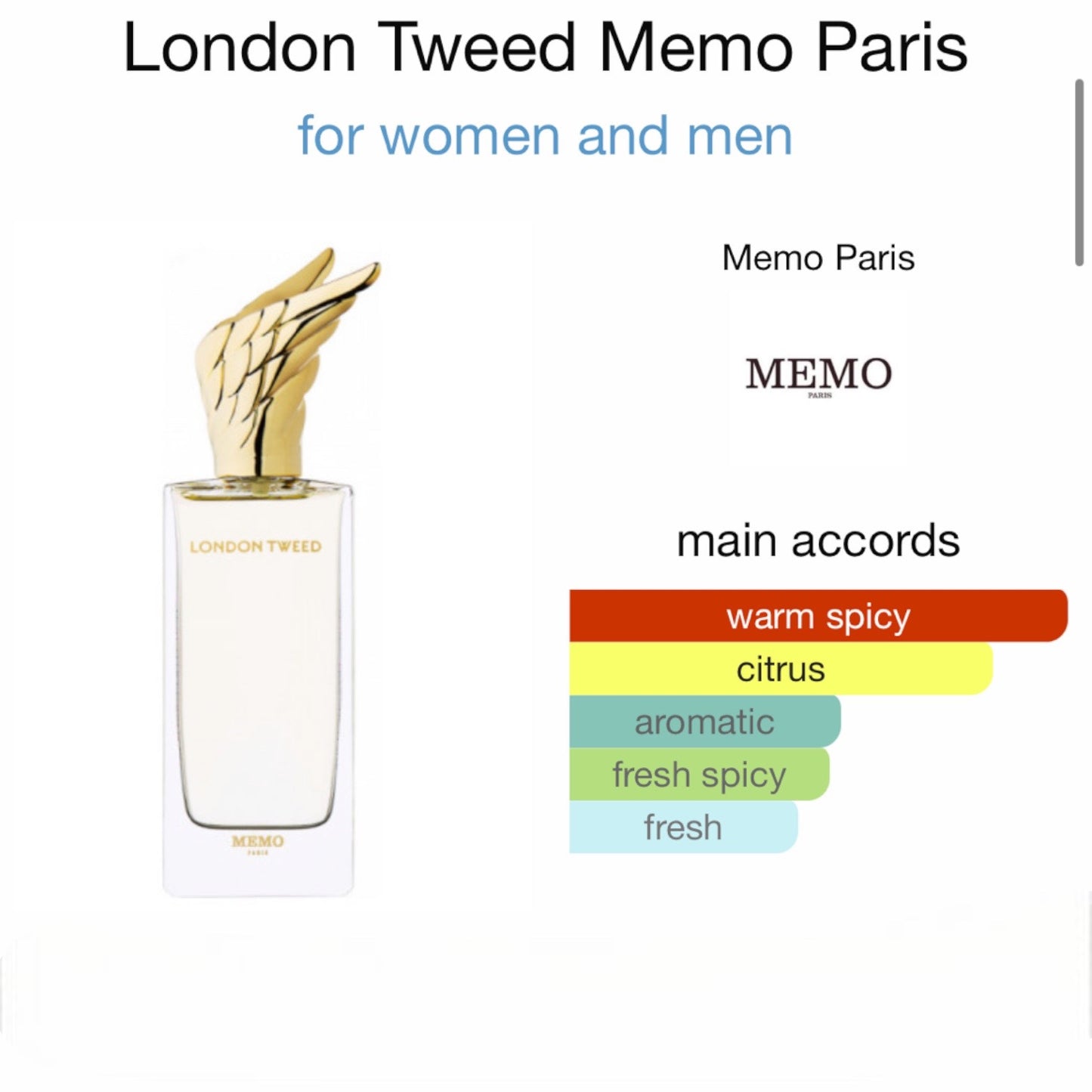 London Tweed by Memo Paris Eau de Parfum