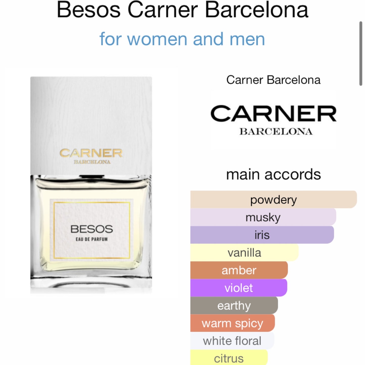 Besos by Carner Barcelona Eau de Parfum