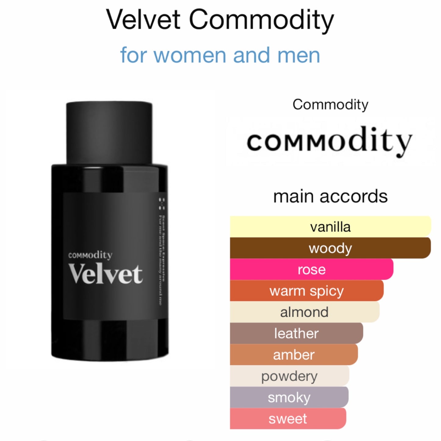 Velvet by Commodity Eau de Parfum