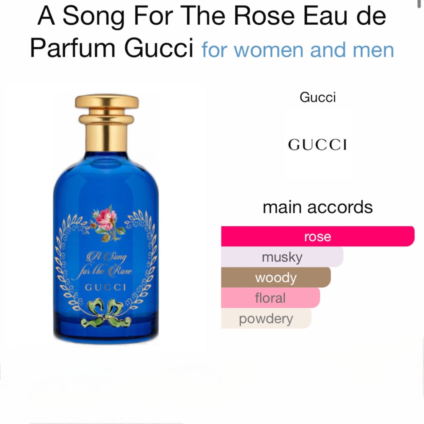 A Song For The Rose Eau de Parfum by Gucci
