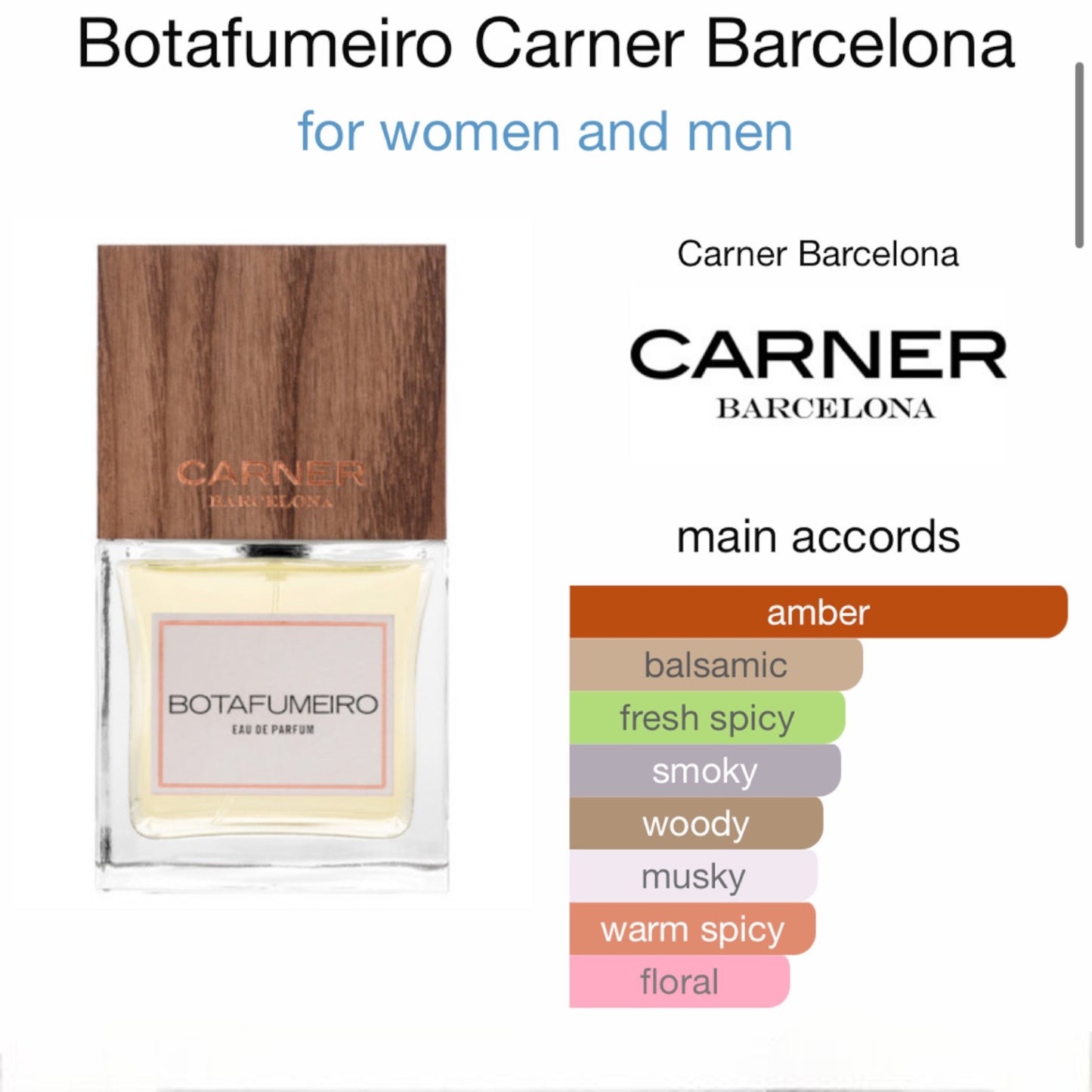 Botafumeiro by Carner Barcelona Eau de Parfum