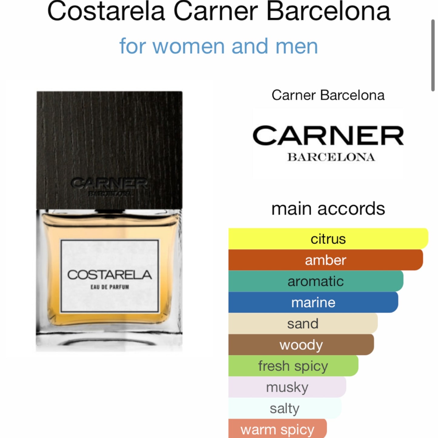 Costarela by Carner Barcelona Eau de Parfum