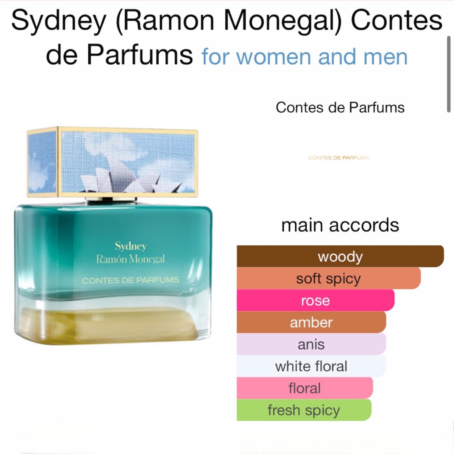 Sydney (Ramon Monegal) by Contes de Parfums Eau de Parfum