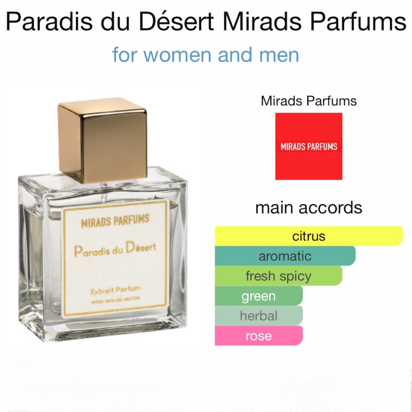 Paradis du Désert Mirads Parfums Extrait de Parfum