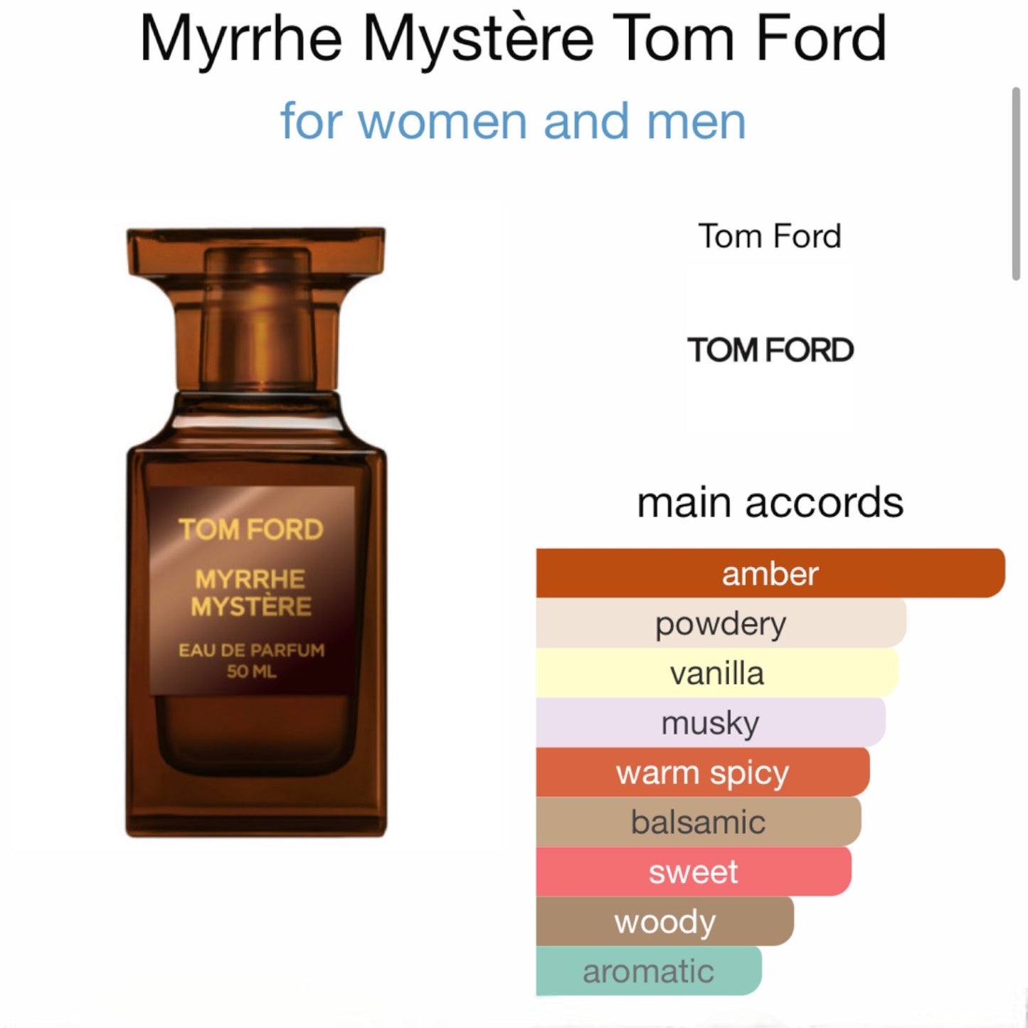 Myrrhe Mystère by Tom Ford Eau de Parfum