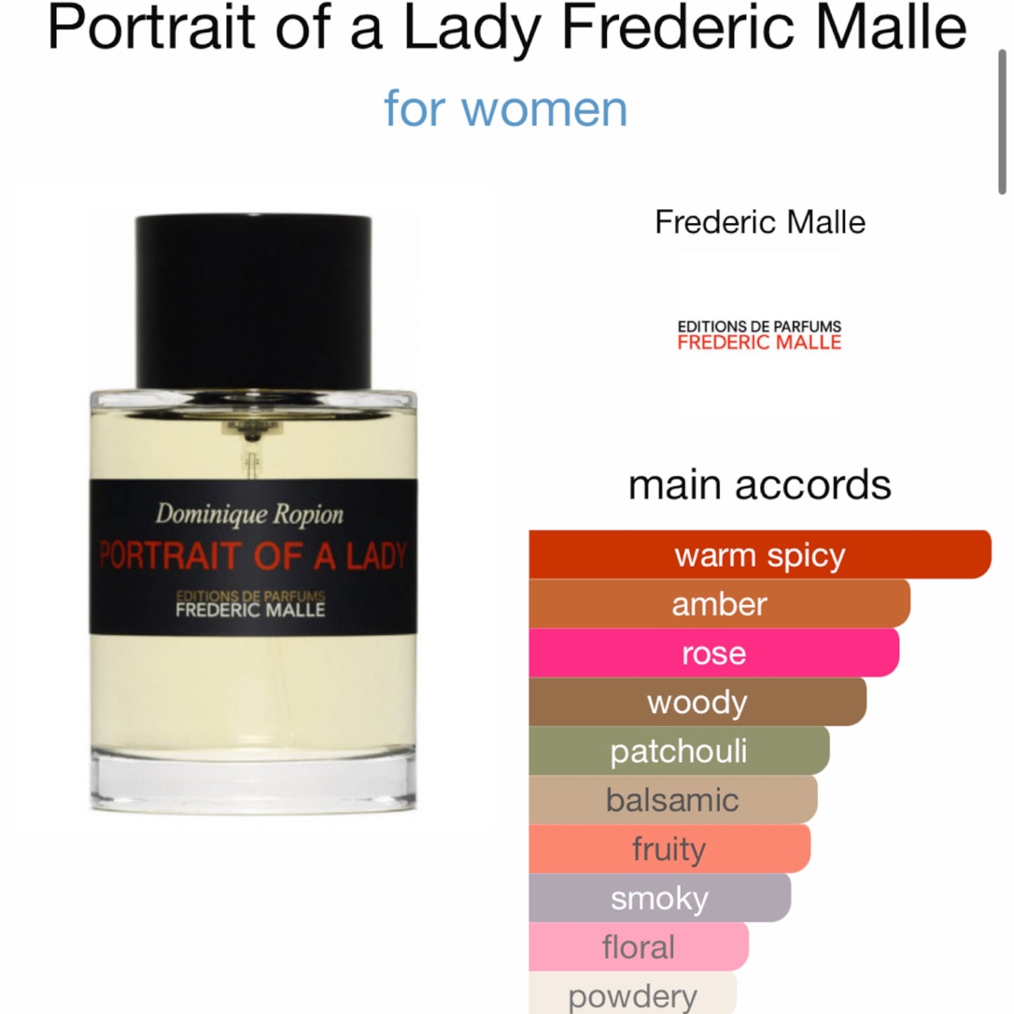 Portrait of a Lady by Frederic Malle Eau de Parfum