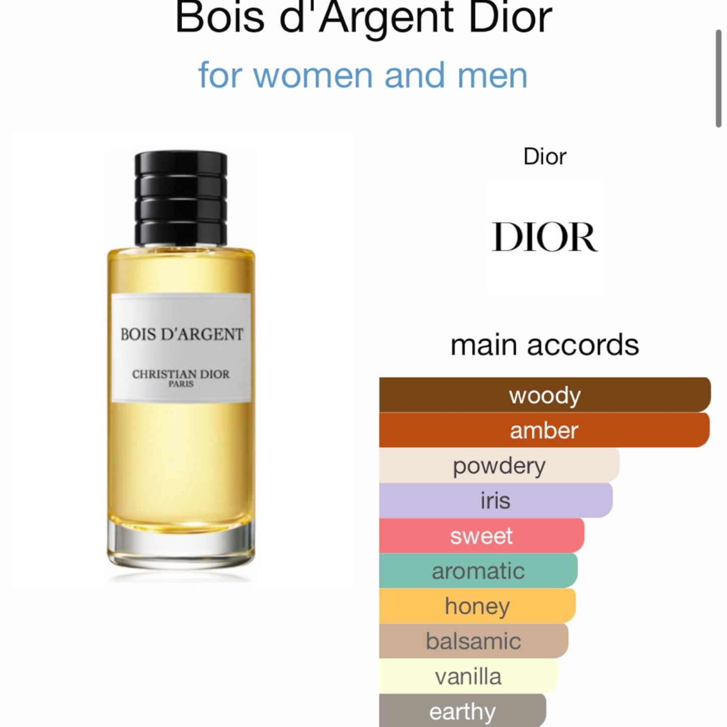 Bois d'Argent by Dior Eau de Parfum