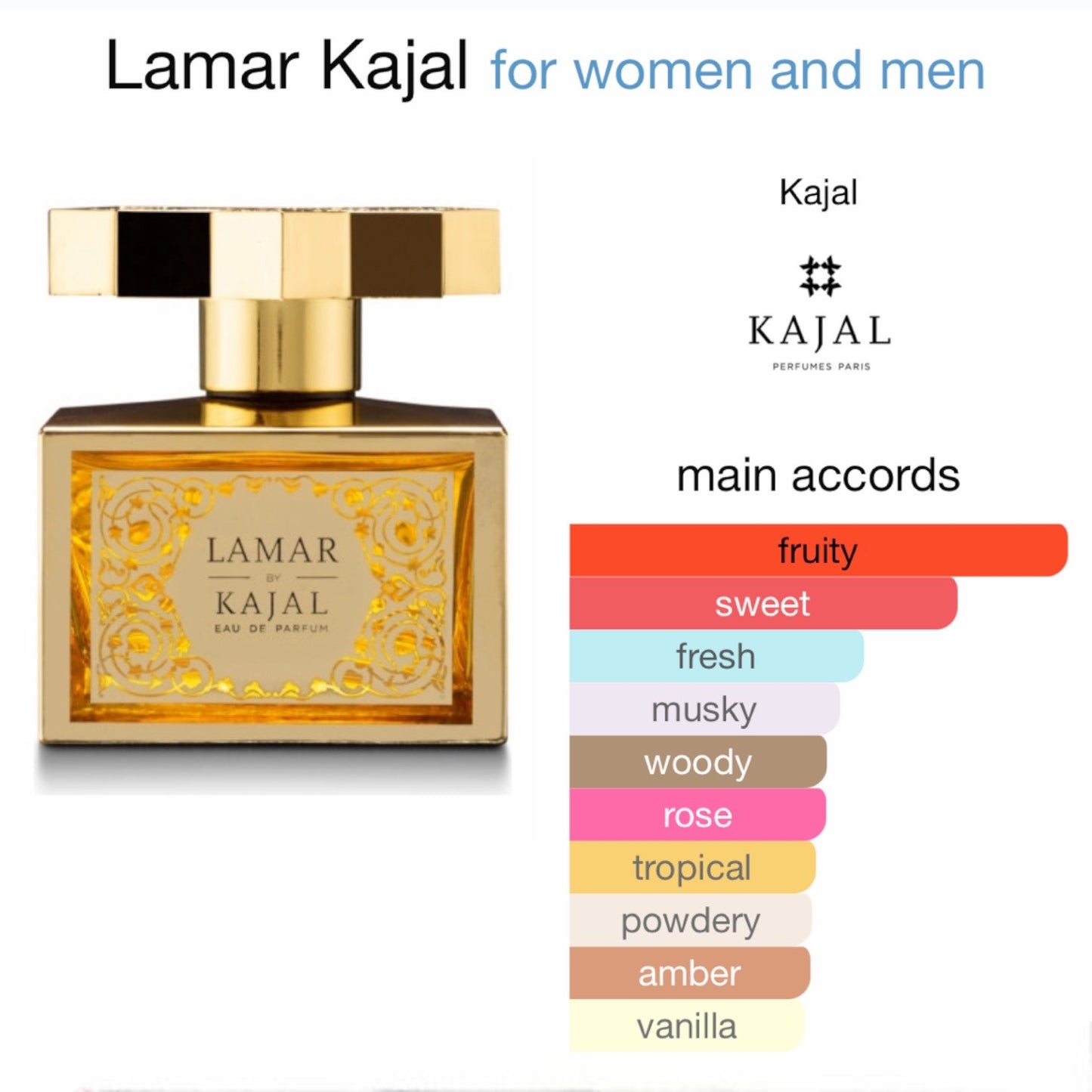 Lamar Eau de Parfum by Kajal Perfumes Paris