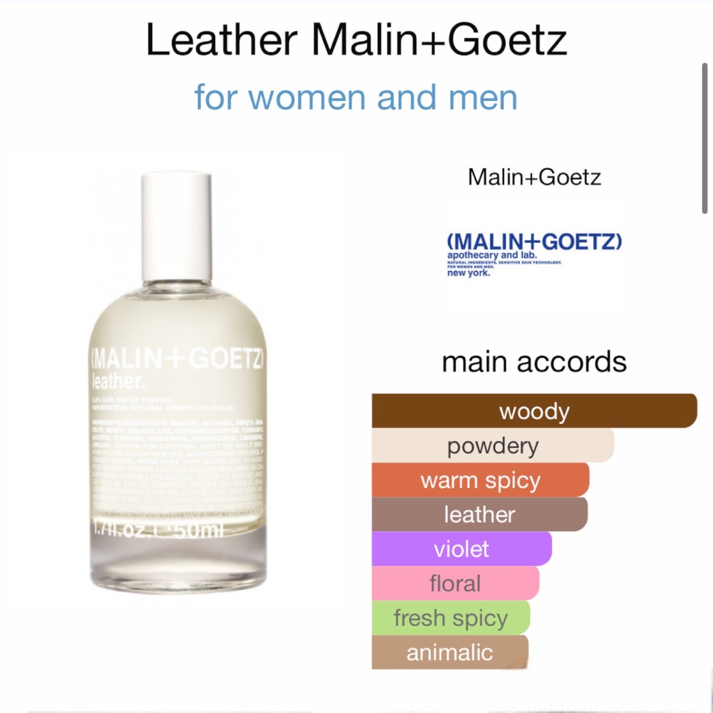 Leather by Malin+Goetz Eau de Parfum