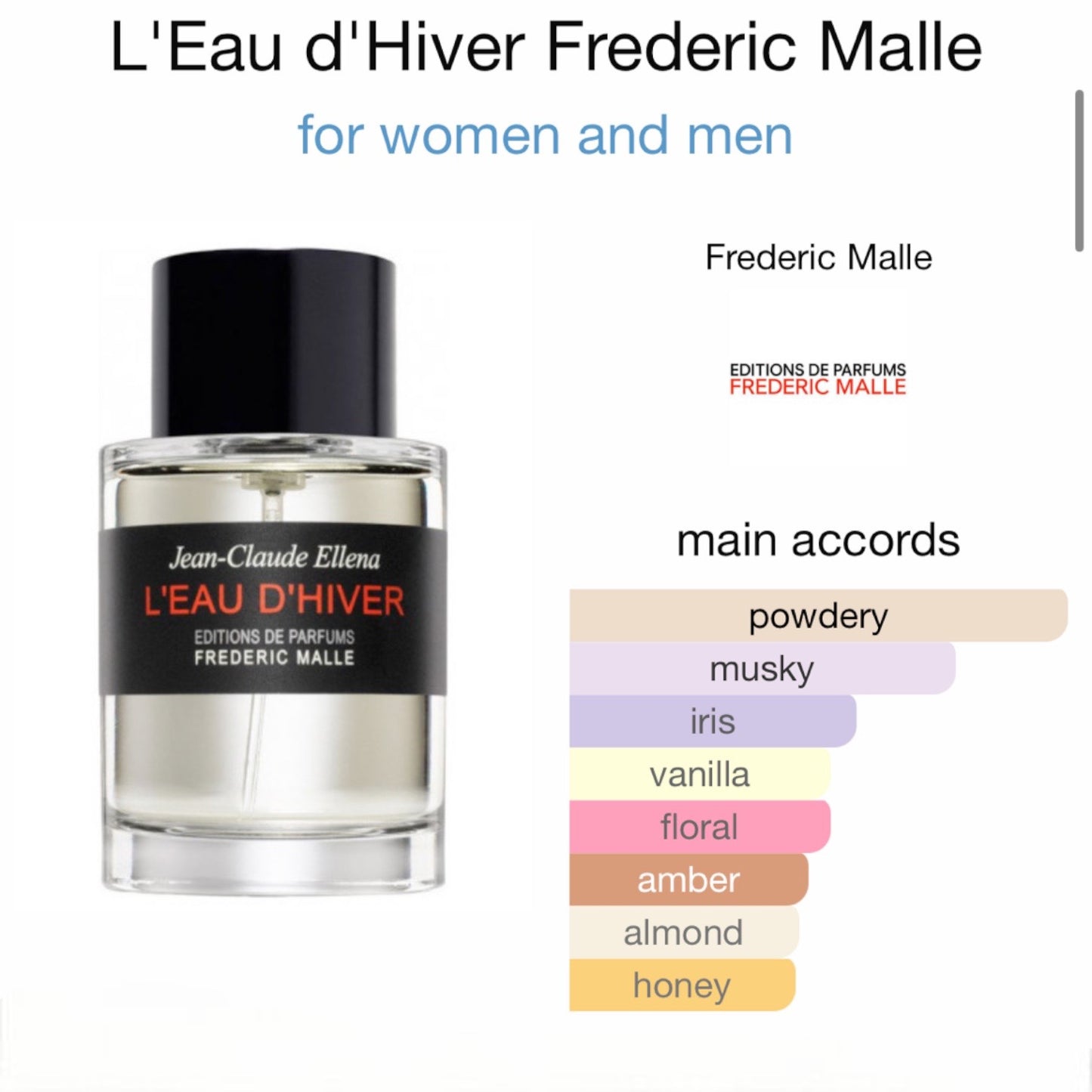 L'Eau d'Hiver by Frederic Malle Eau de Parfum