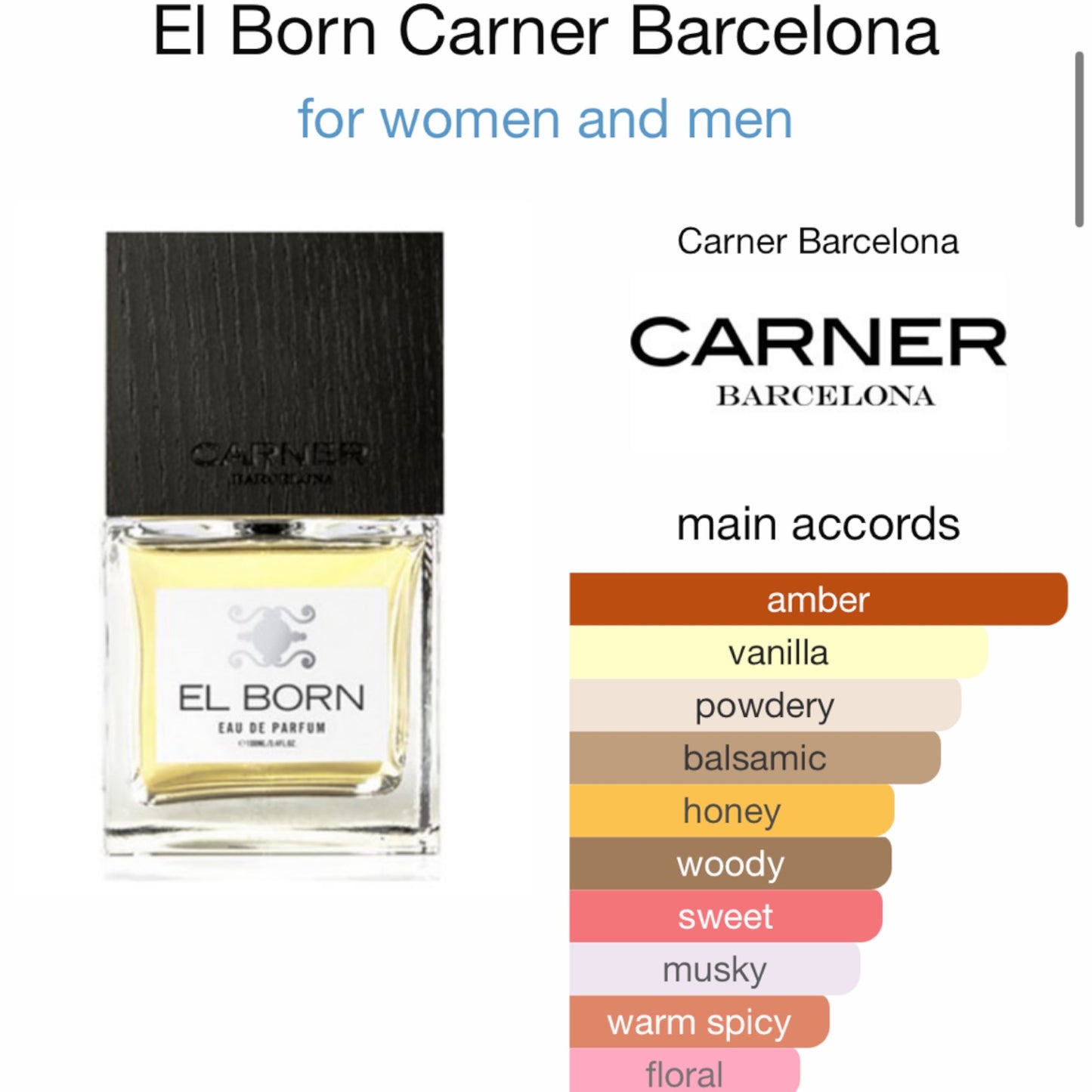 El Born by Carner Barcelona Eau de Parfum