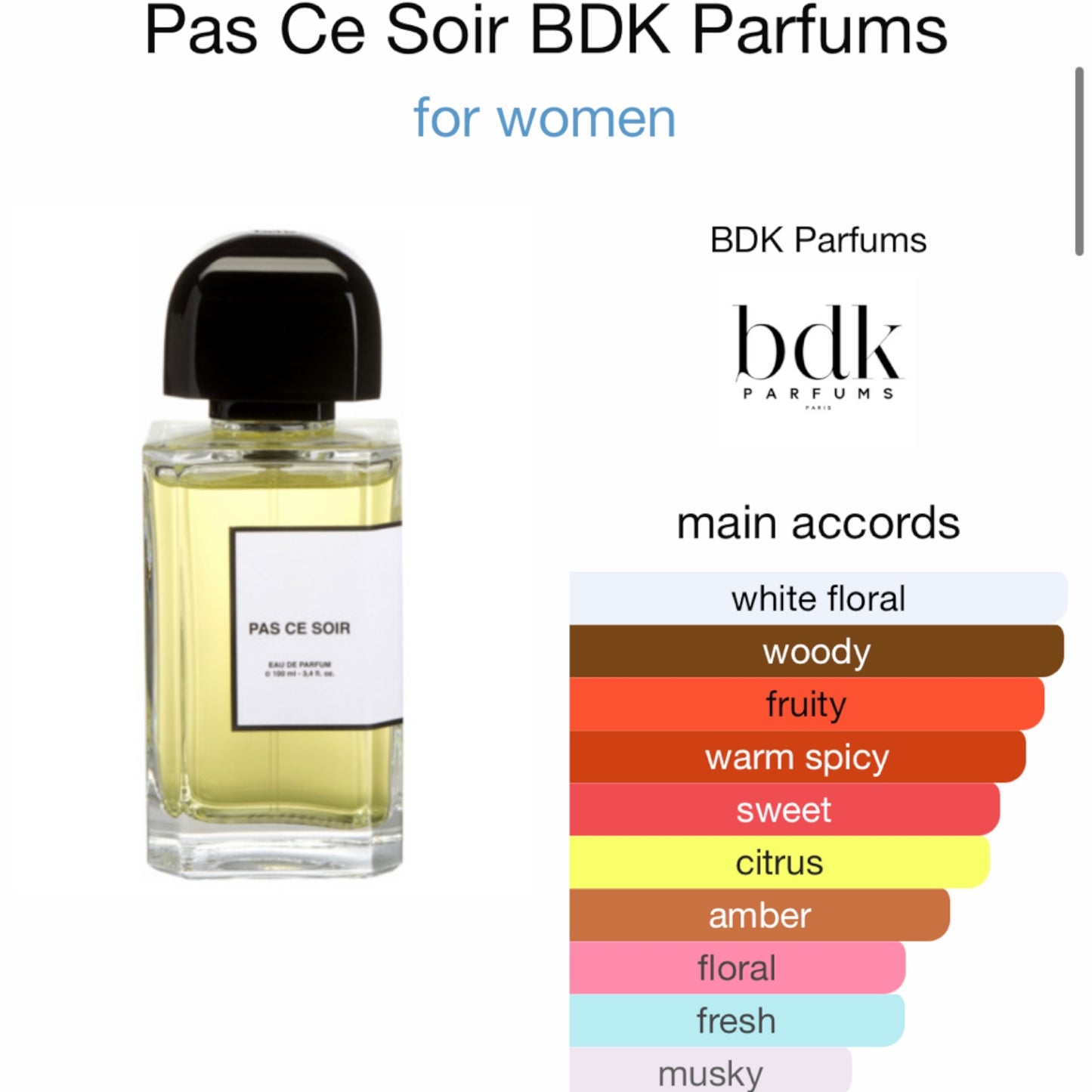 Pas Сe Soir by BDK Parfums Eau de Parfum