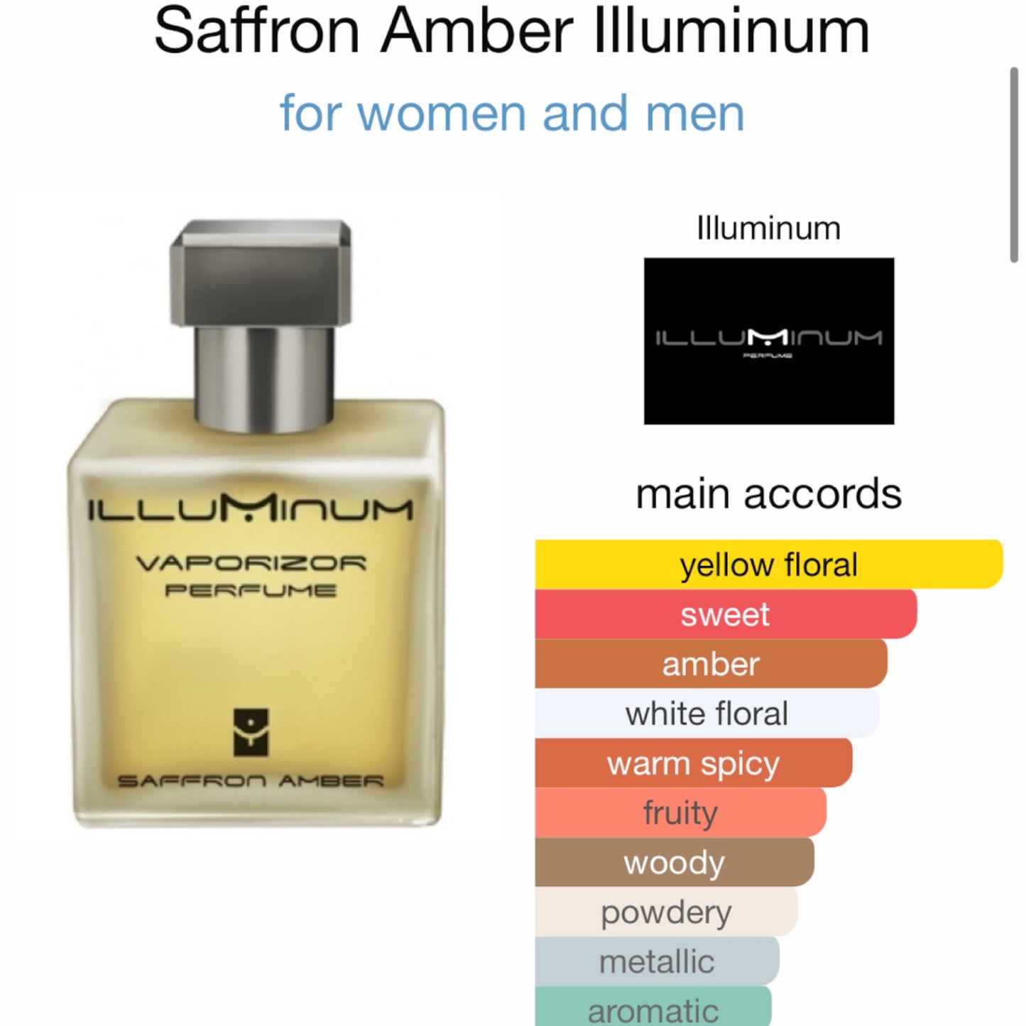 Saffron Amber By Illuminum London Eau de Parfum
