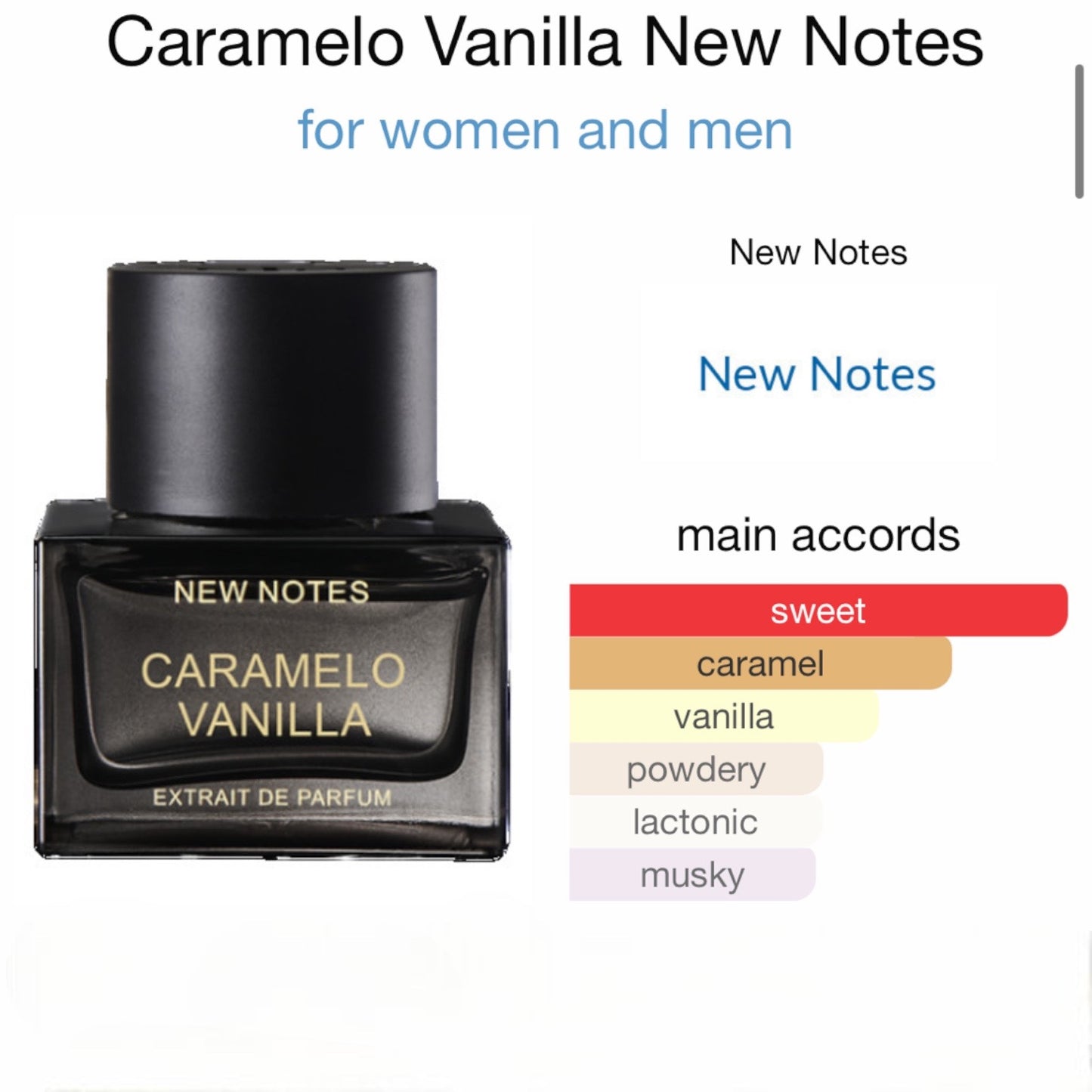 Caramelo Vanilla by New Notes Extrait de Parfum
