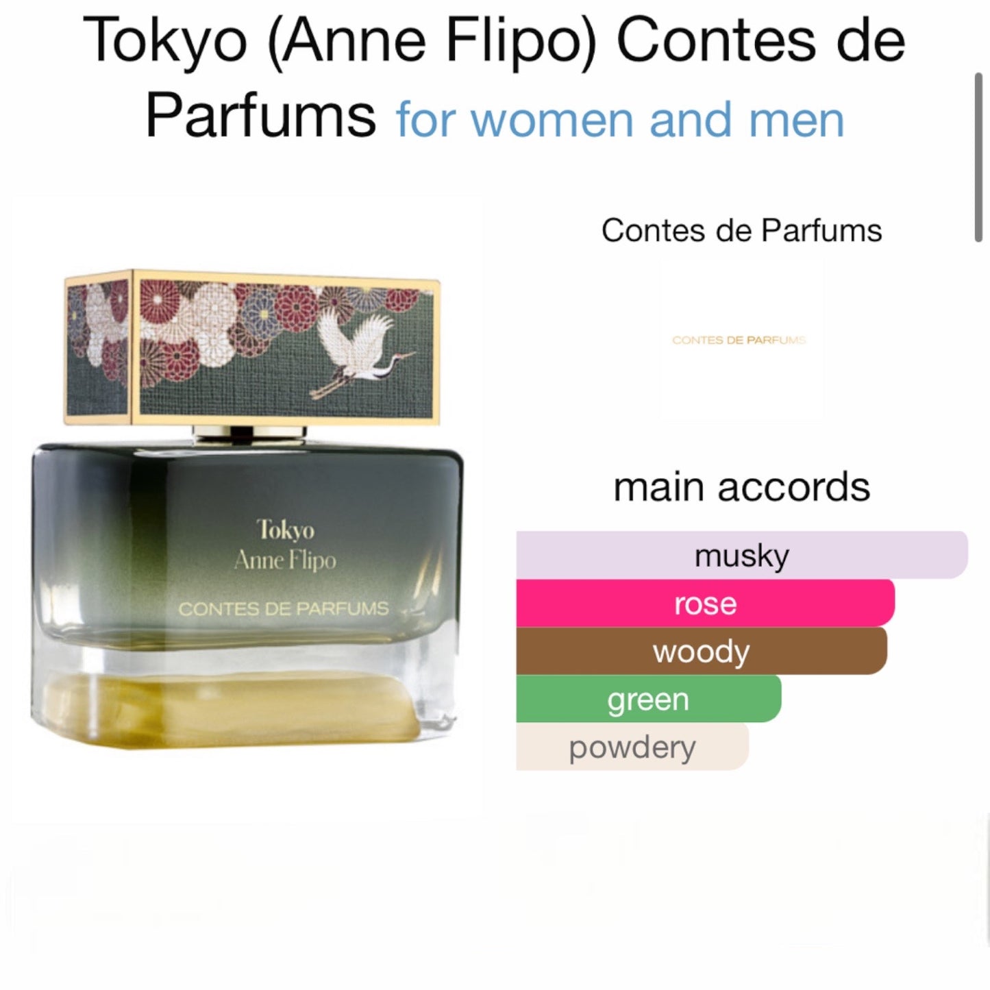 Tokyo (Anne Flipo) by Contes de Parfums Eau de Parfum