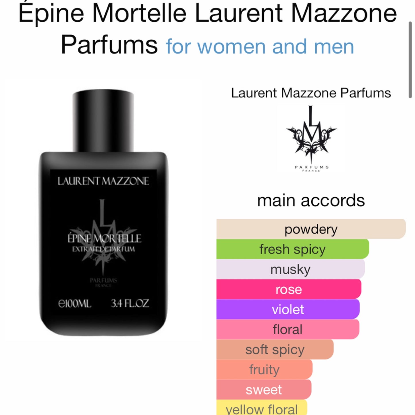 Épine Mortelle by Laurent Mazzone Parfums Extrait de Parfum