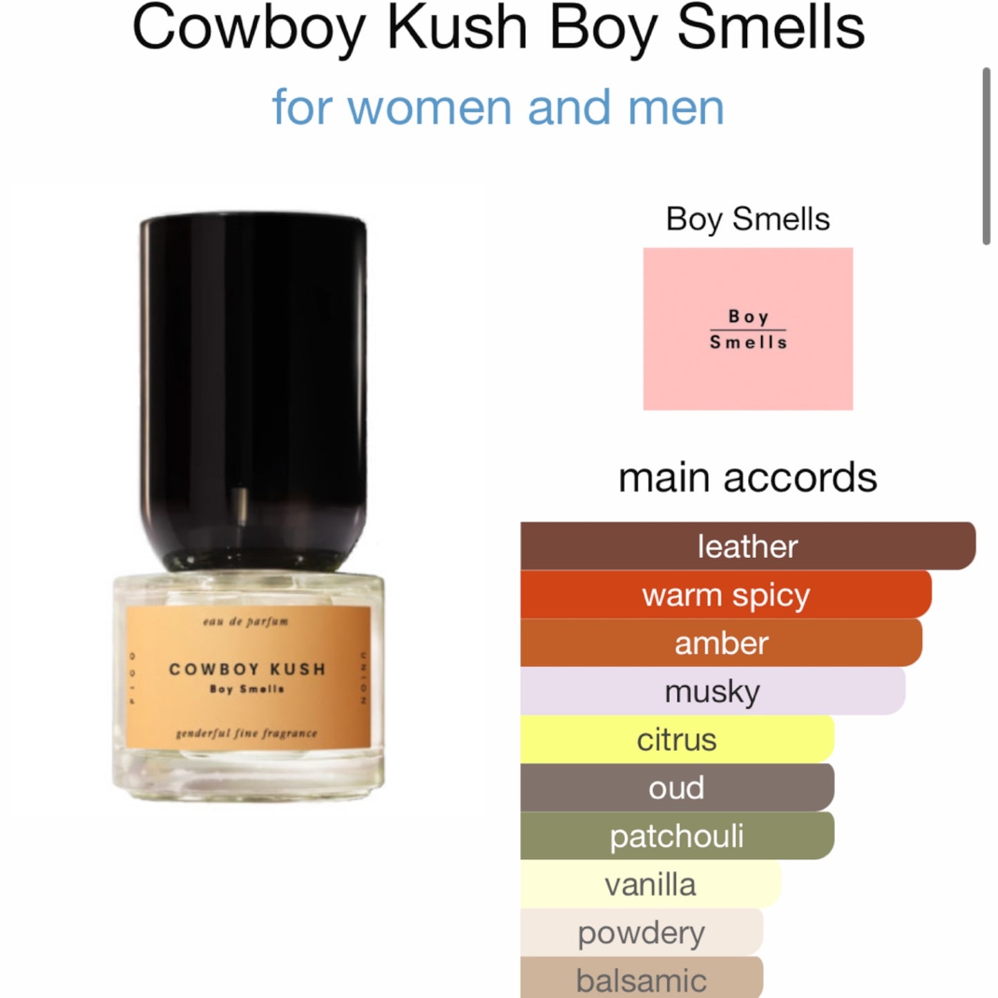 Cowboy Kush by Boy Smells Eau de Parfum