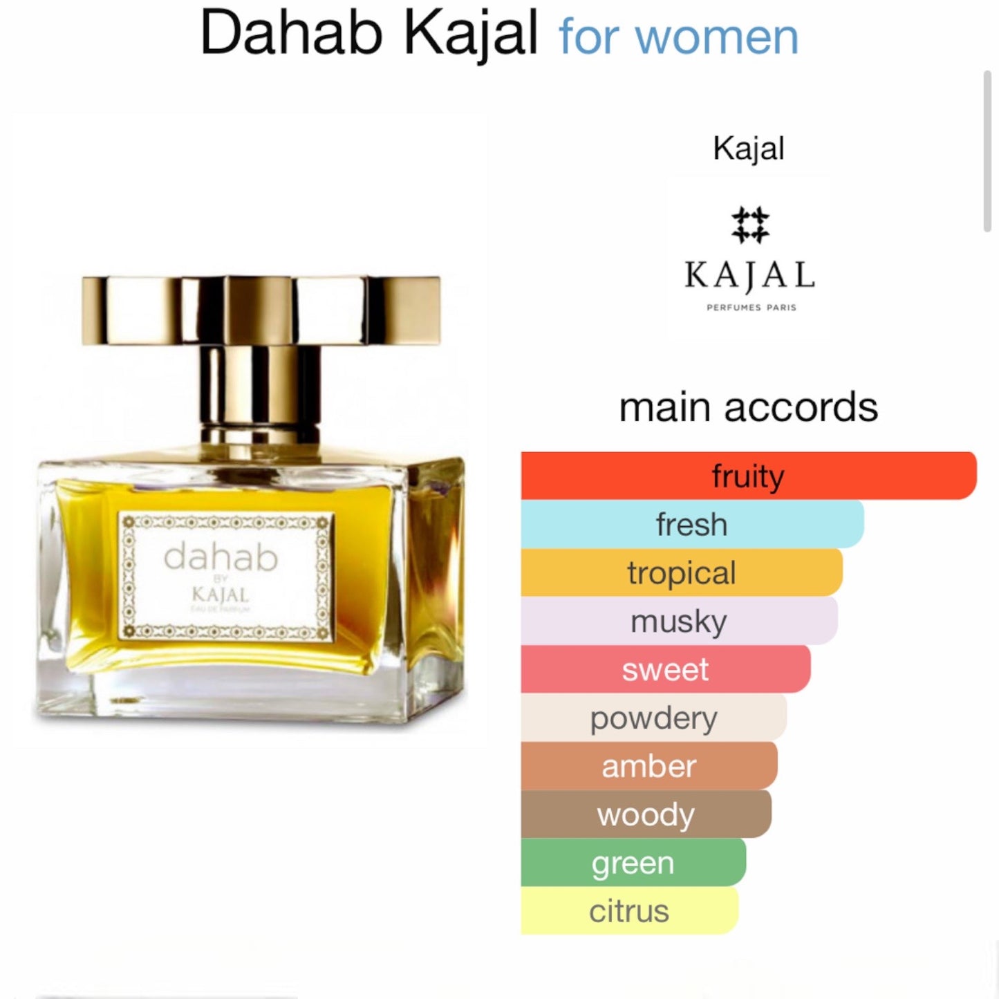Dahab by Kajal Perfumes Paris Eau de Parfum