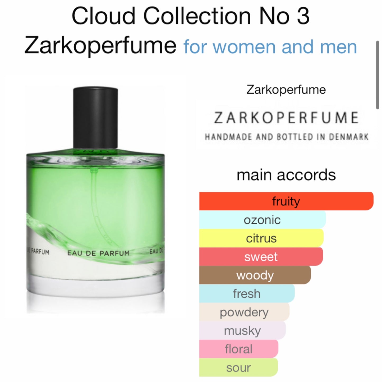 Cloud Collection No 3 by Zarkoperfume Eau de Parfum