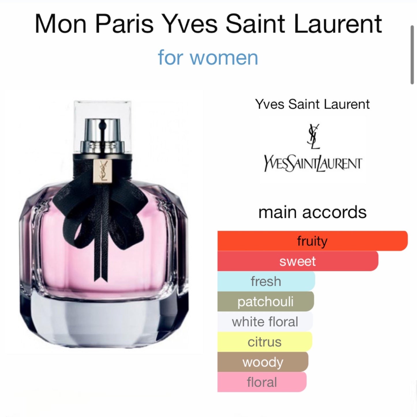 Mon Paris by Yves Saint Laurent  Eau de Parfum