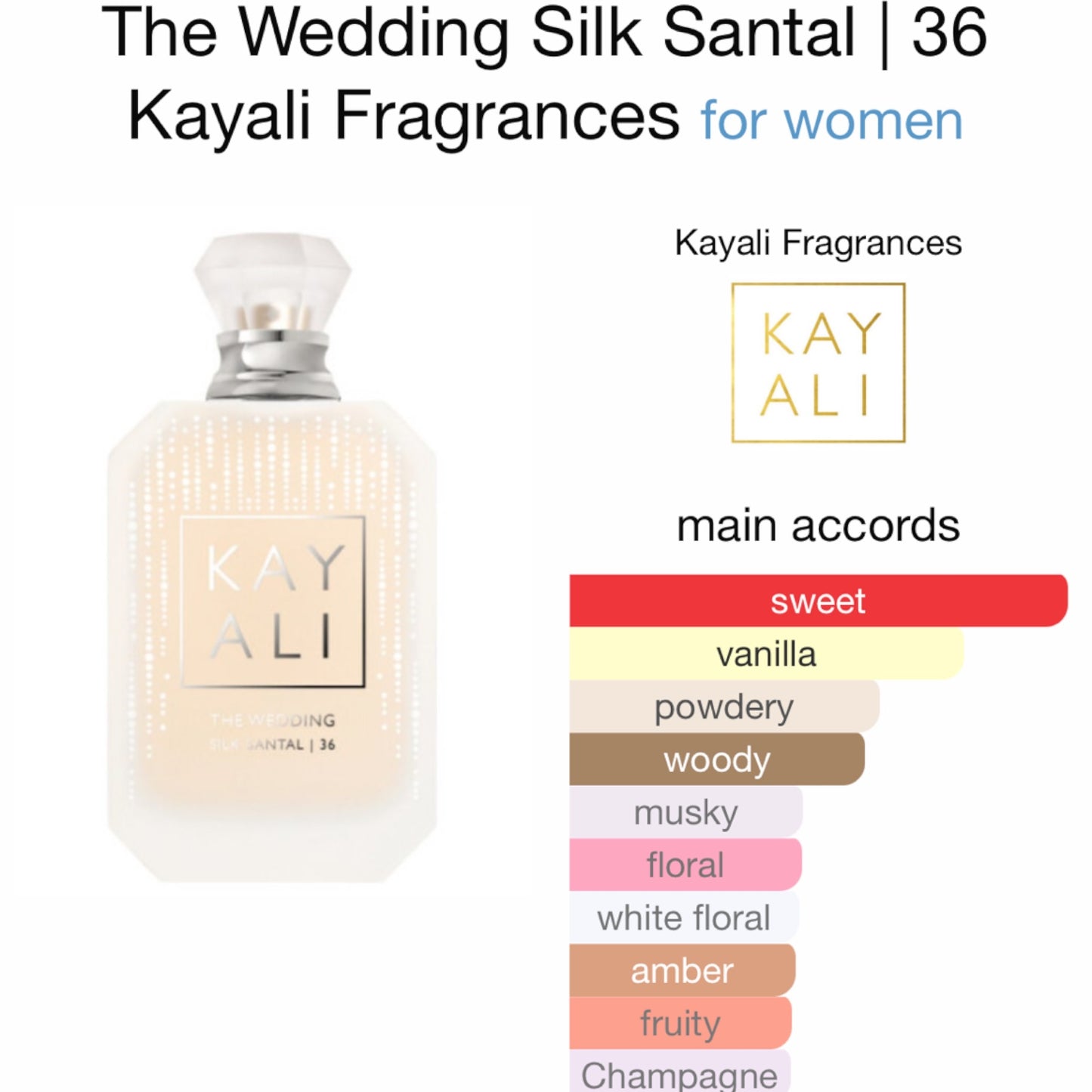 The Wedding Silk Santal | 36 by Kayali Fragrances Eau de Parfum