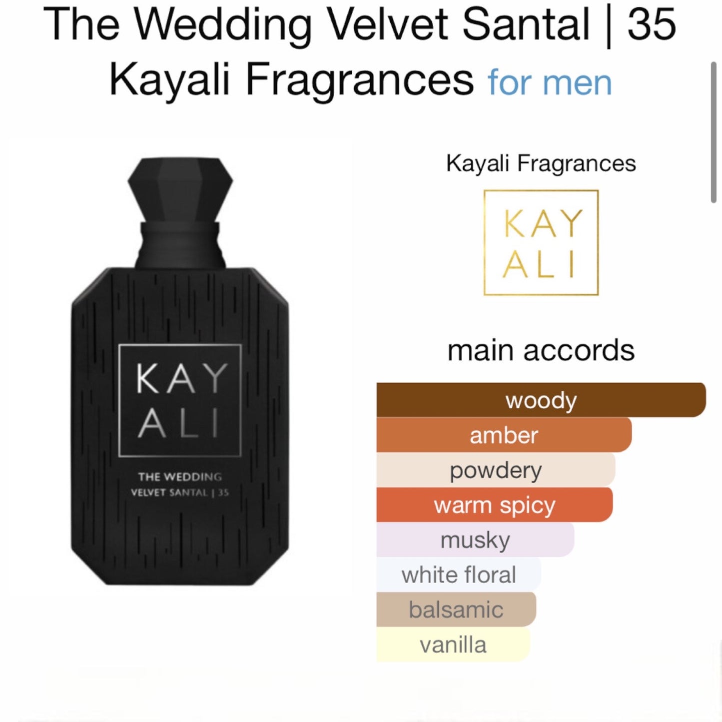 The Wedding Velvet Santal | 35 by Kayali Fragrances Eau de Parfum
