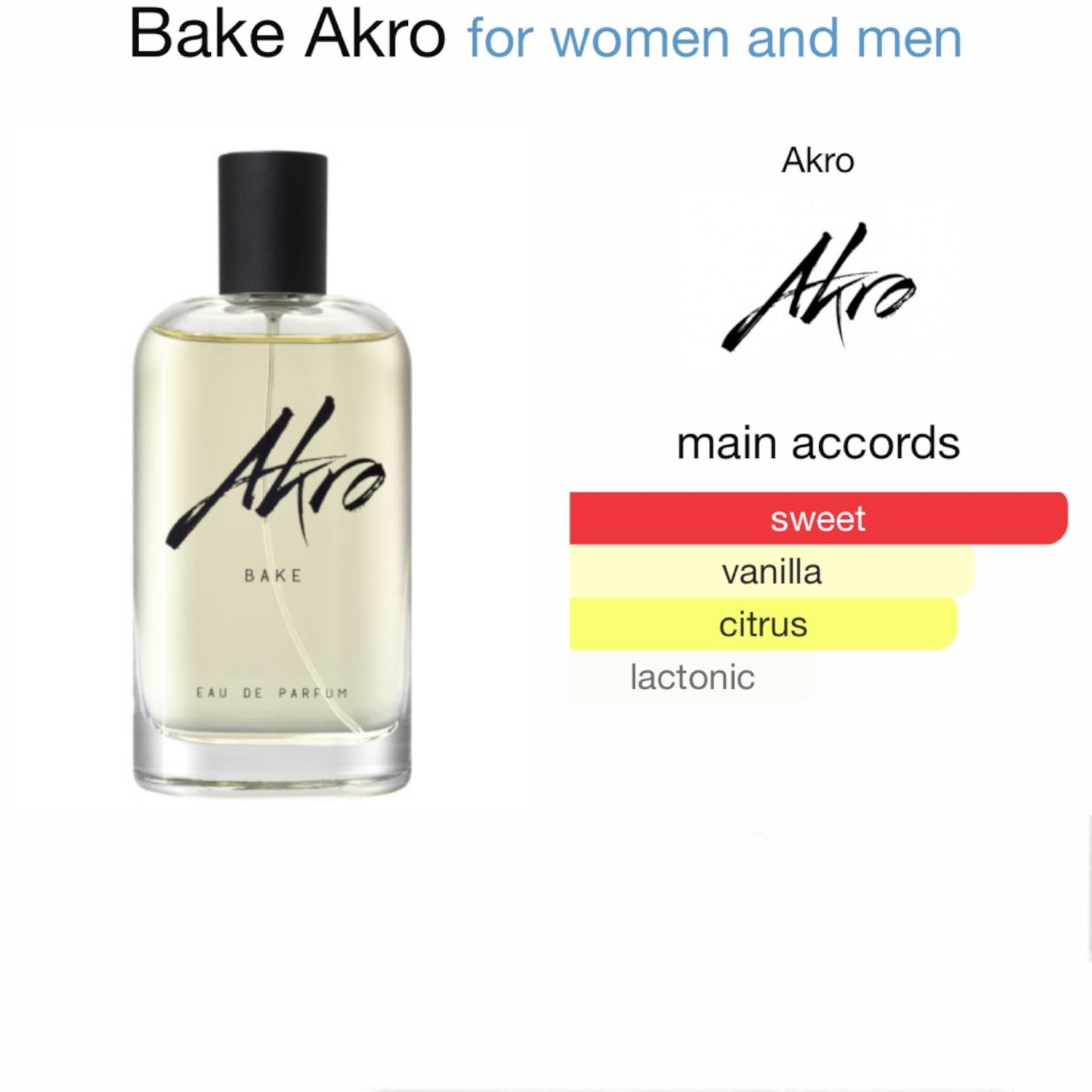 Bake by Akro Fragrances Eau de Parfum