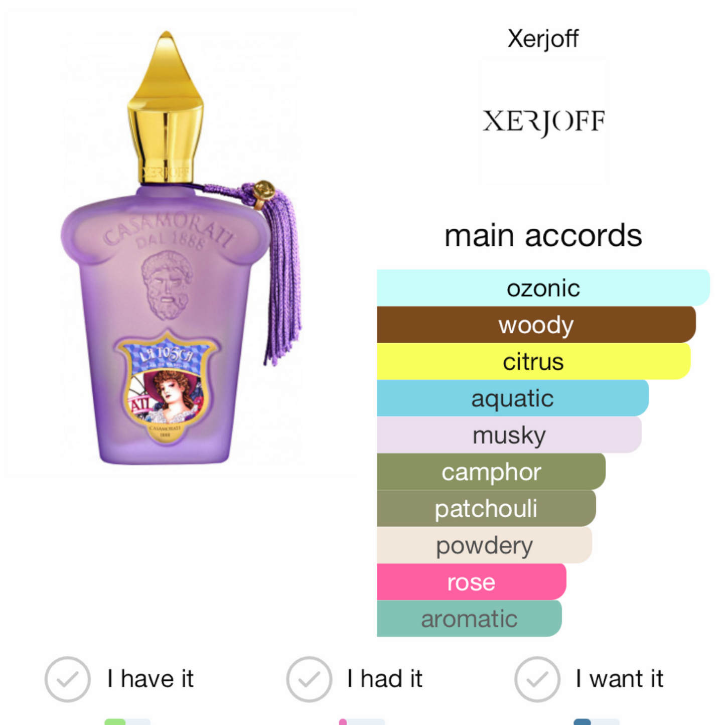La Tosca Xerjoff