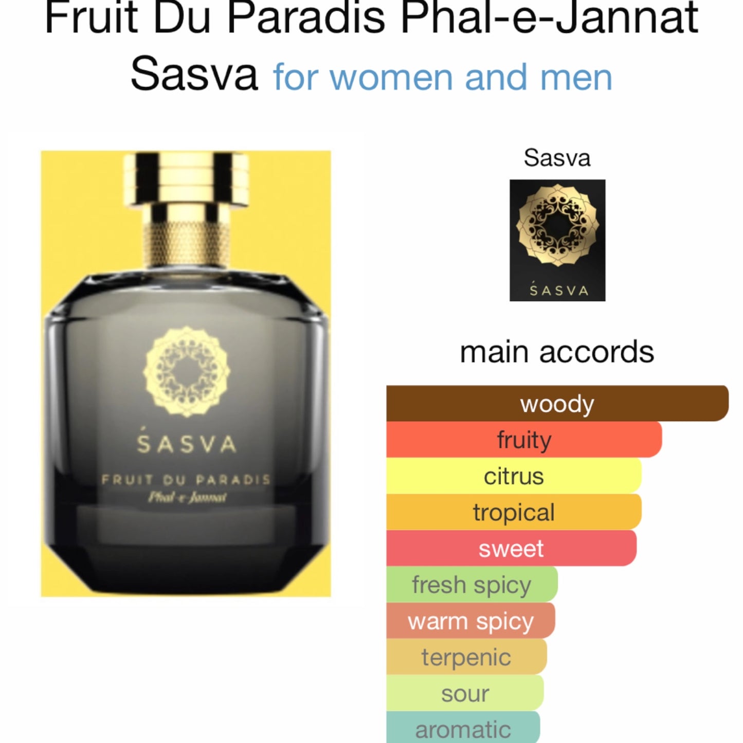 Fruit Du Paradis Phal-e-Jannat by Sasva Eau de Parfum