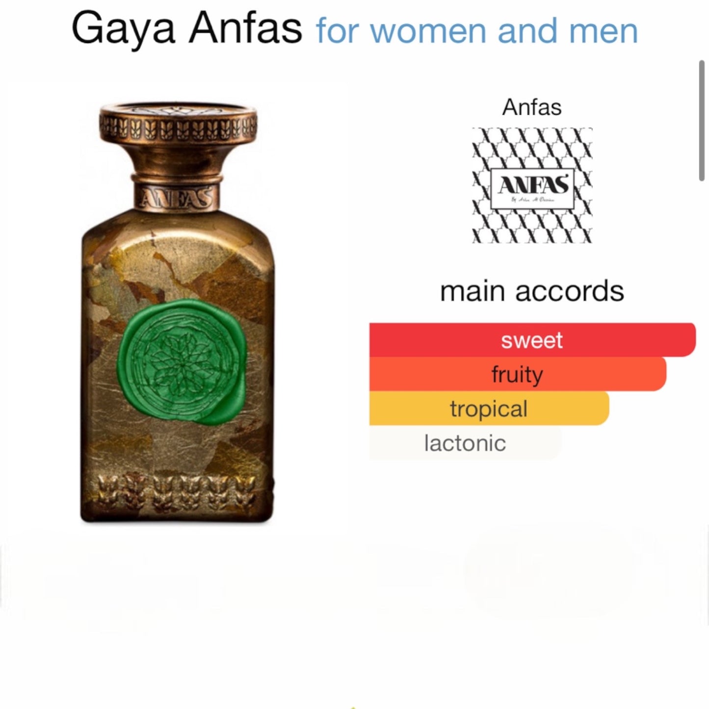 Gaya by Anfas Eau de Parfum
