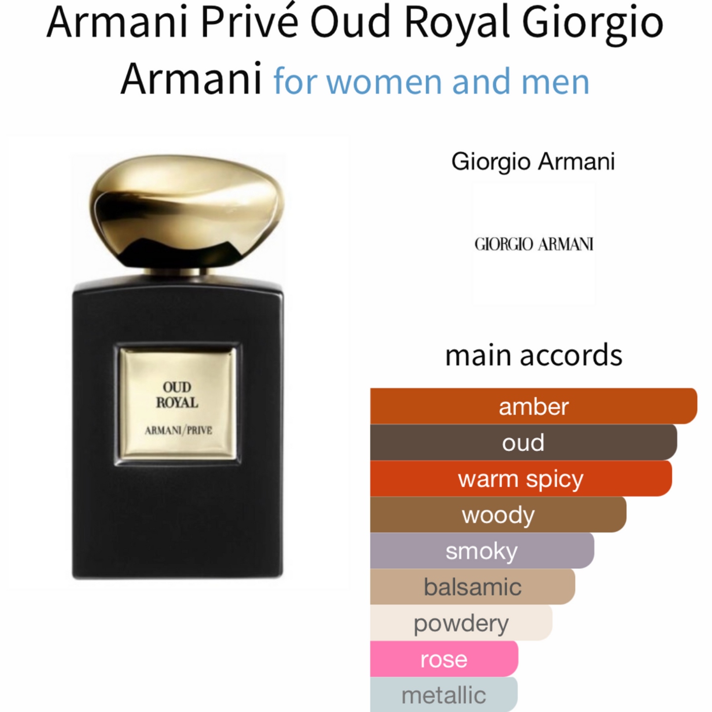 Armani Privé Oud Royal by Giorgio Armani Eau de parfum