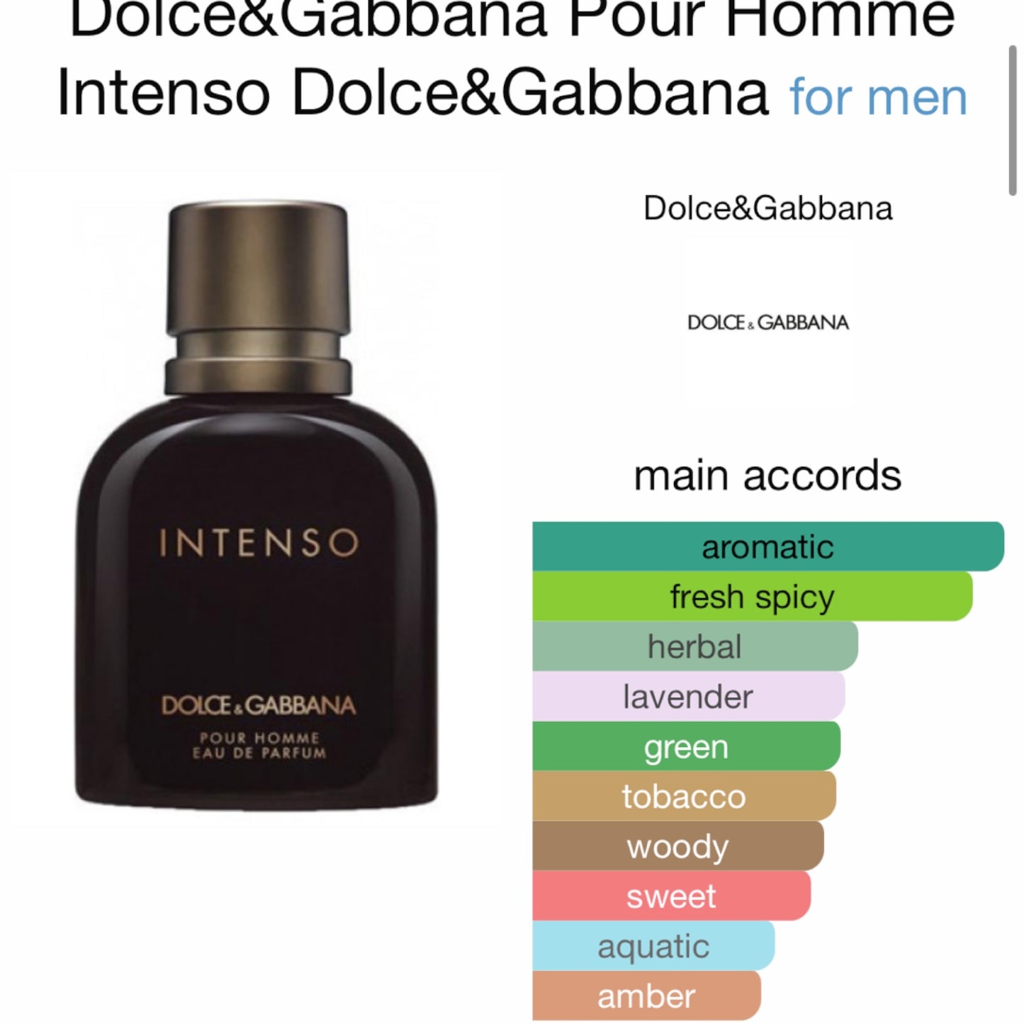 Dolce&Gabbana Pour Homme Intenso Eau de Parfum
