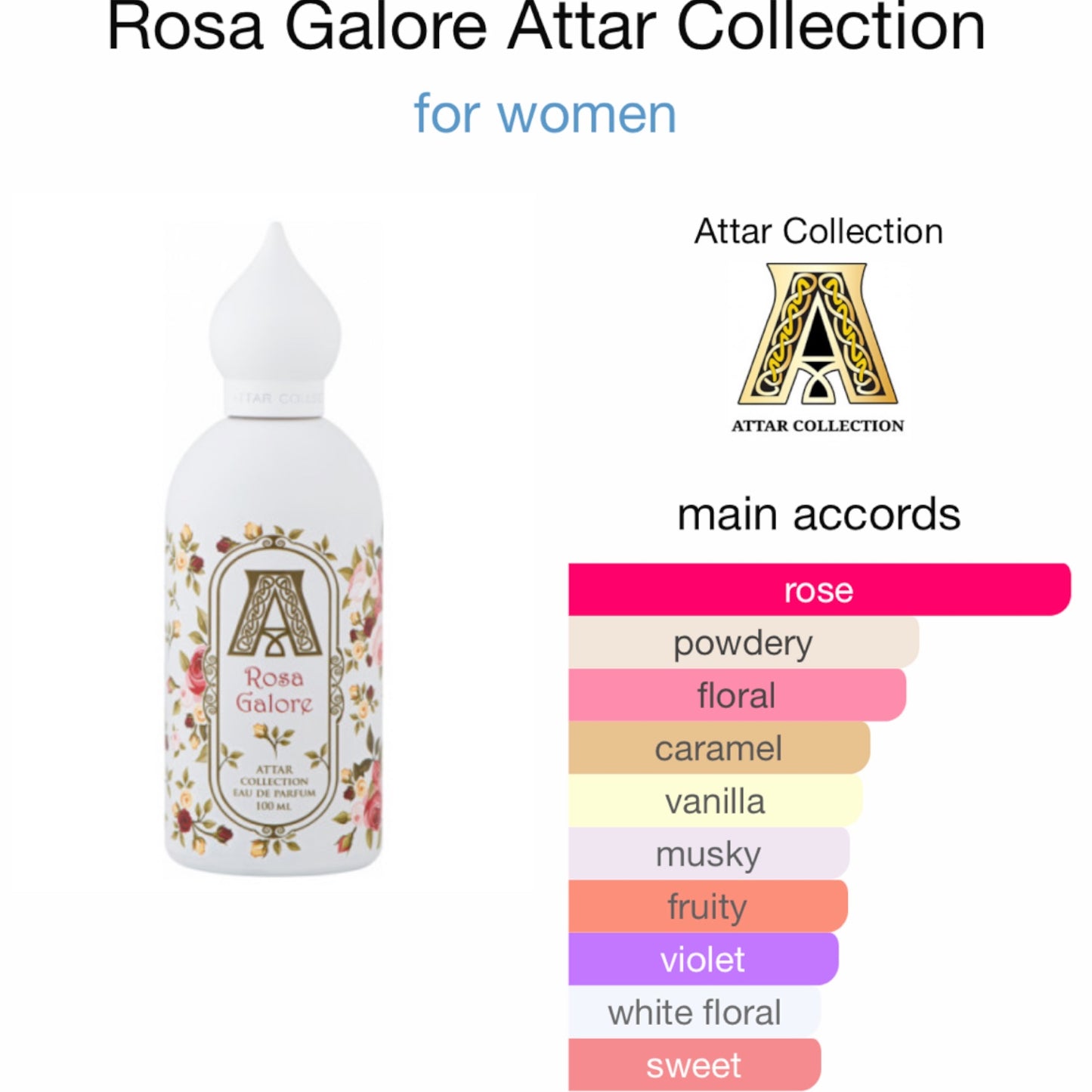 Attar Collection Rosa Galore Eau De Parfum