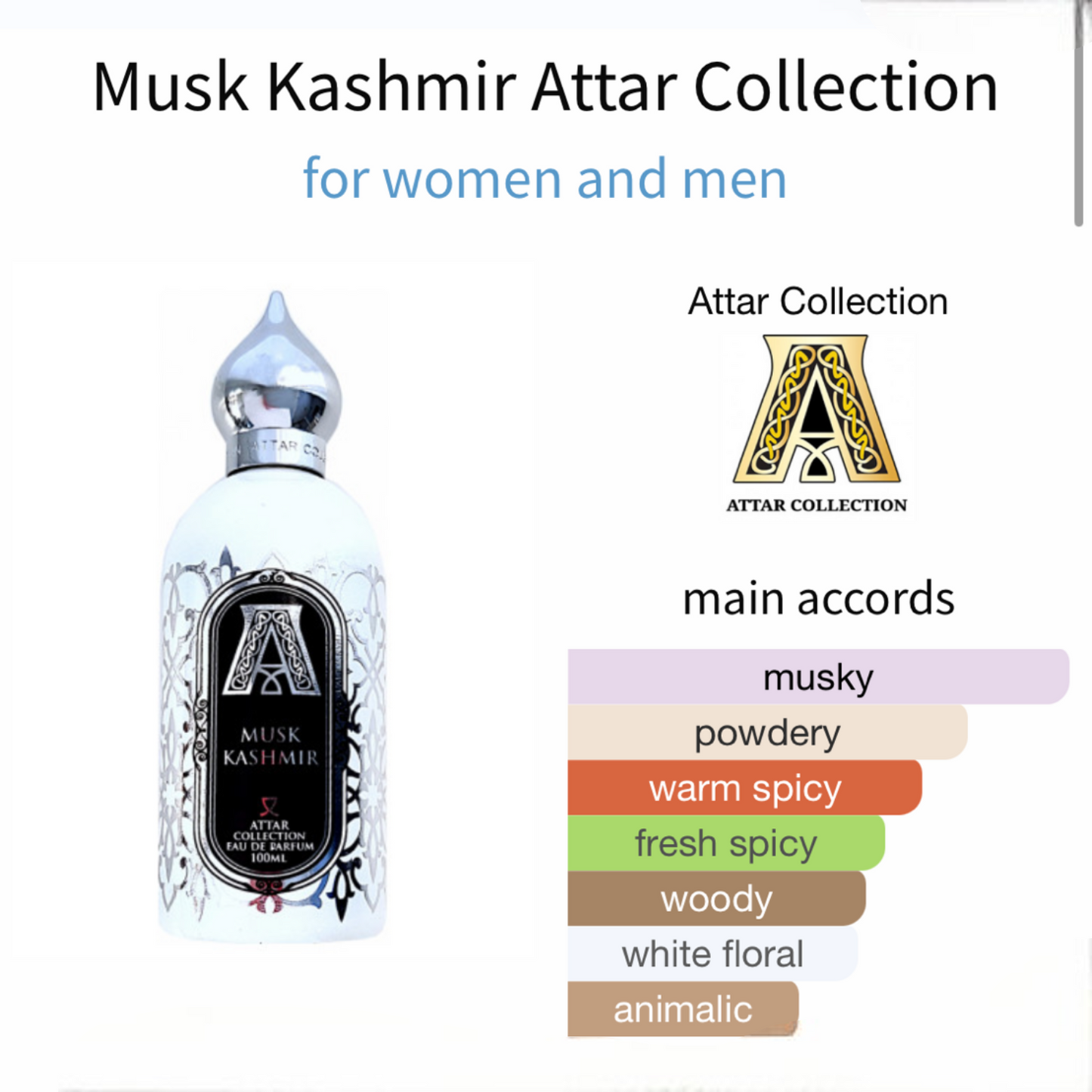 Musk Kashmir by Attar Collection Eau de parfum