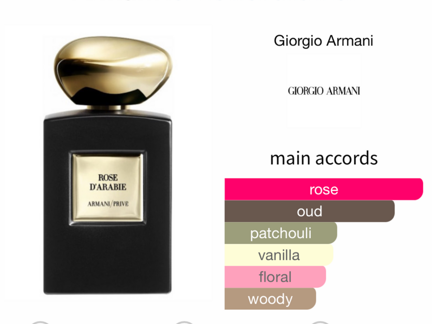 Armani Privé  Rose d'Arabie by Giorgio Armani Eau de parfum