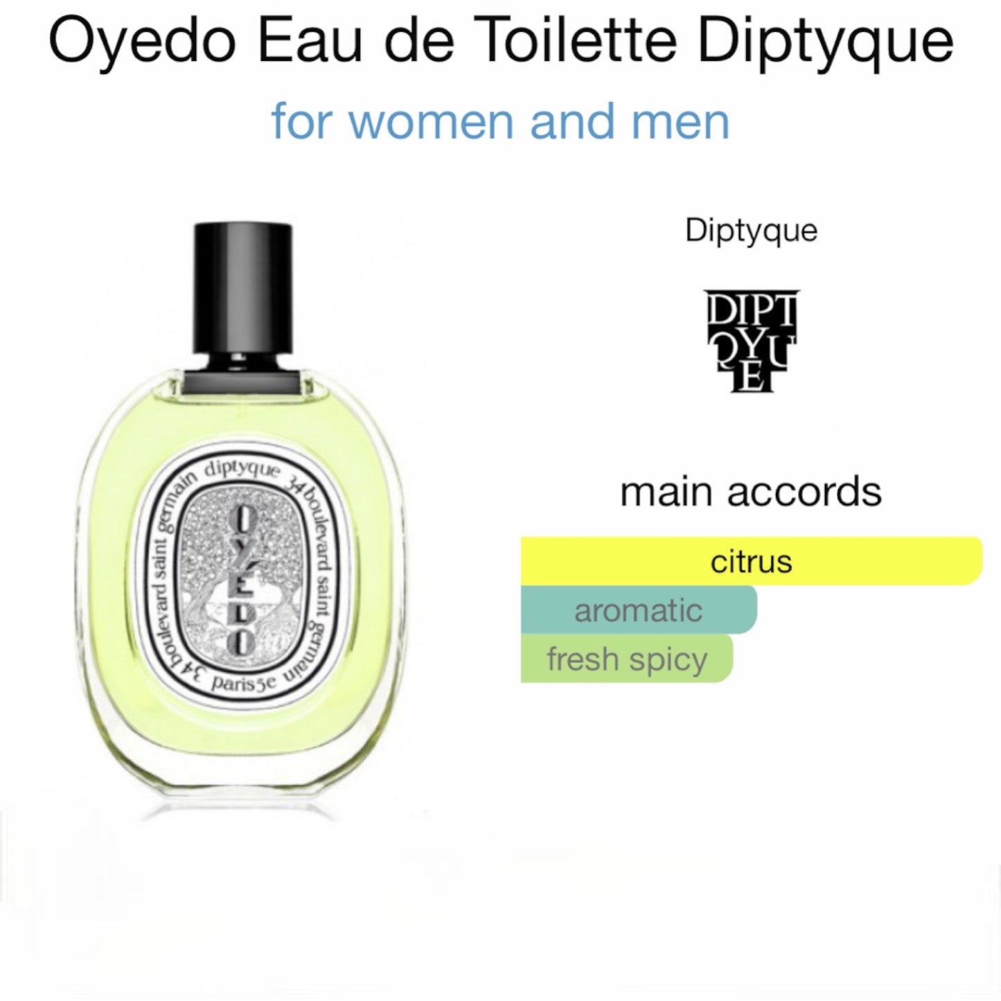 Oyedo Eau de Toilette by Diptyque
